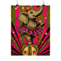 Elephant on Ball Wall Art Poster 24×36 Pop Art Restaurant Decor Maximalist Print