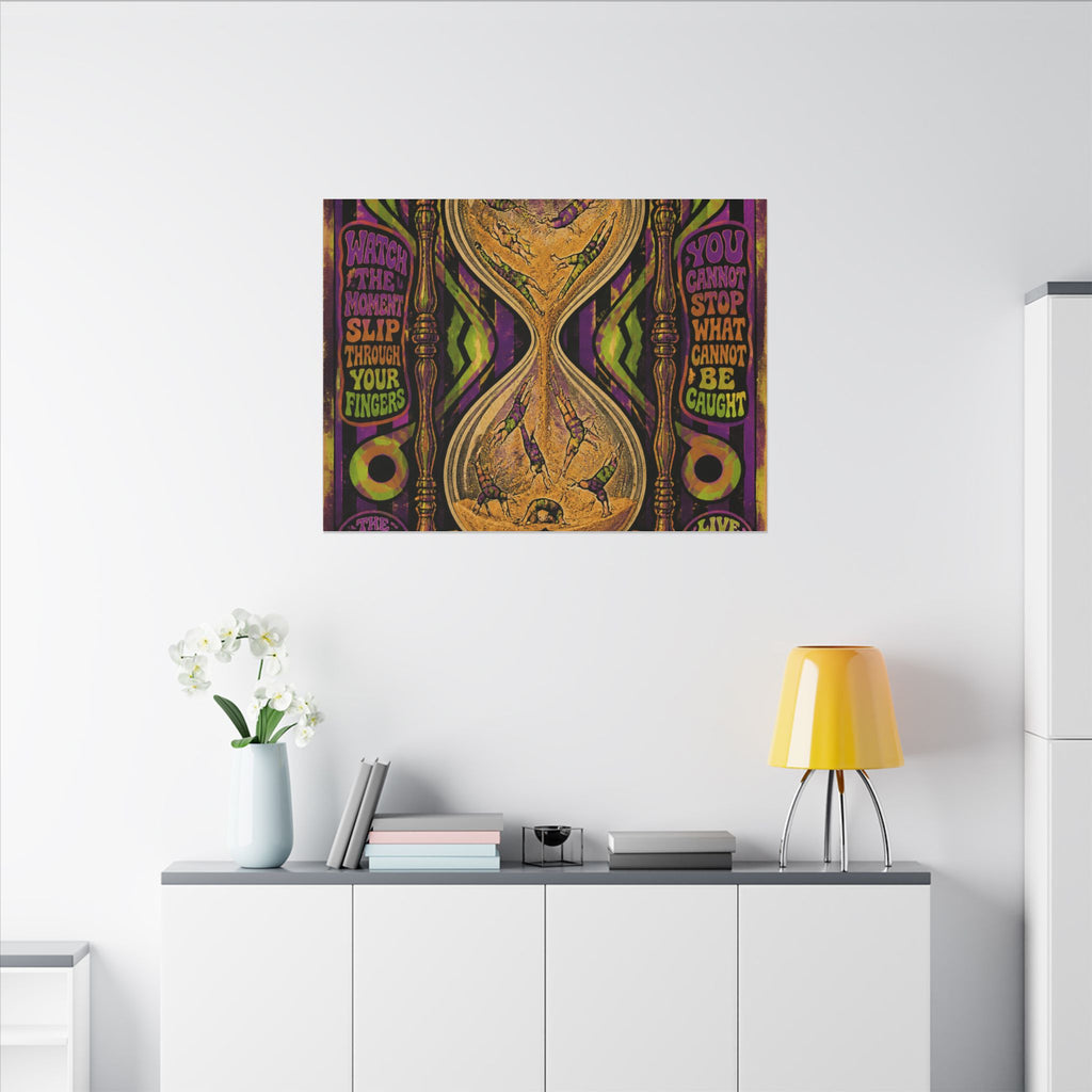 Hourglass Acrobats Wall Art Canvas 24×36 Psychedelic Dining Room Decor Maximalist Print