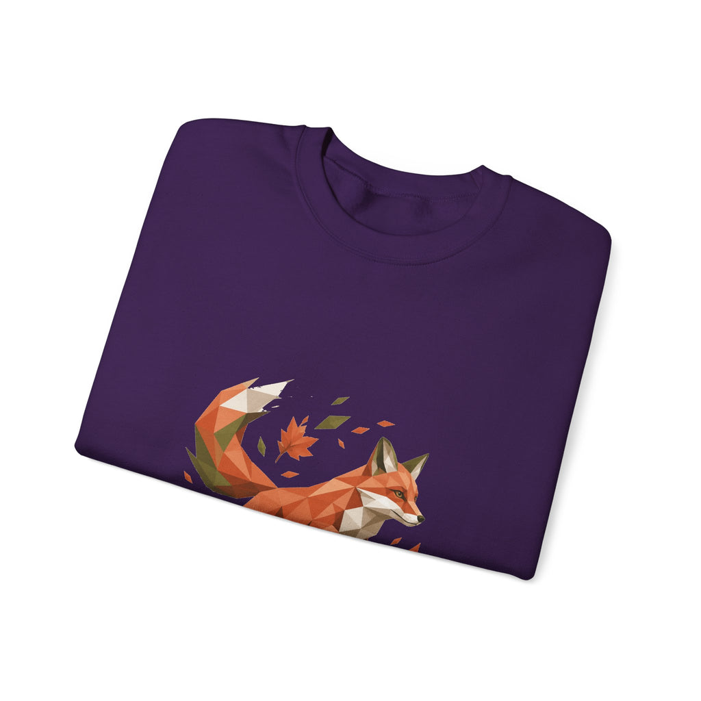 Matching Couple Sweatshirt - Fox & Rabbit Matching Couple Comfort Colors Crew Geometric Art His Hers Love Gift - Design A