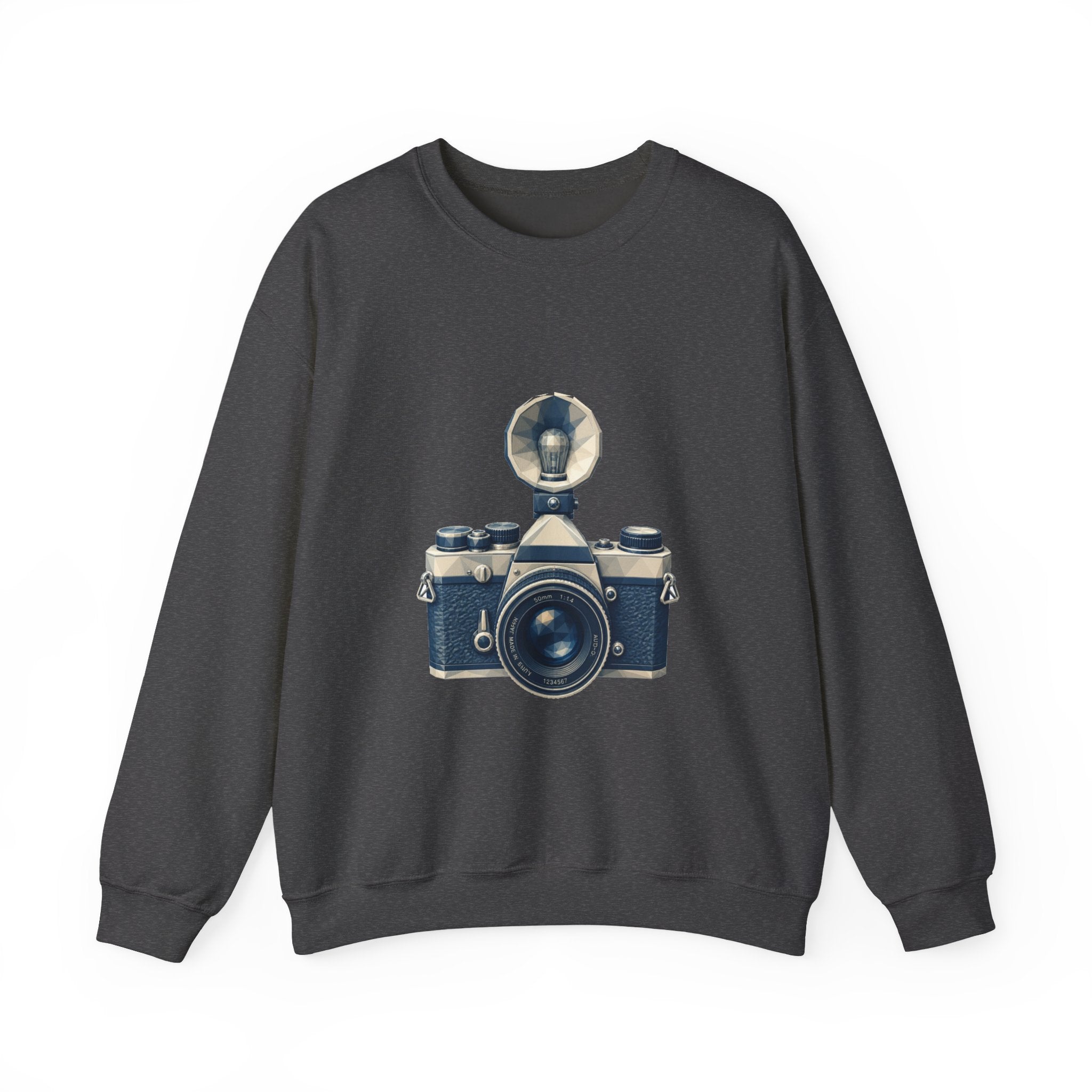 Matching Couple Sweatshirt - Camera & Film Matching Couple Comfort Colors Crew Geometric Art His Hers Love Gift - Design A