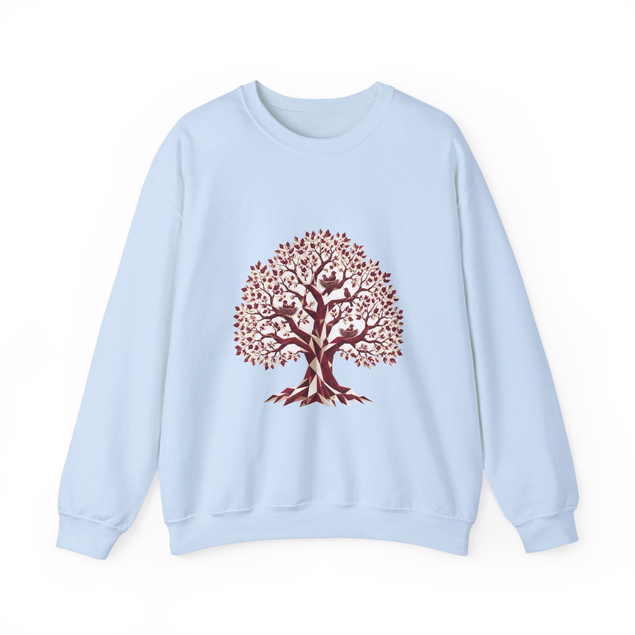 Matching Couple Sweatshirt - Ancient Oak & Deep Roots Matching Couple Premium Fleece Sweatshirt Geometric Art His Hers Love Gift - Design A
