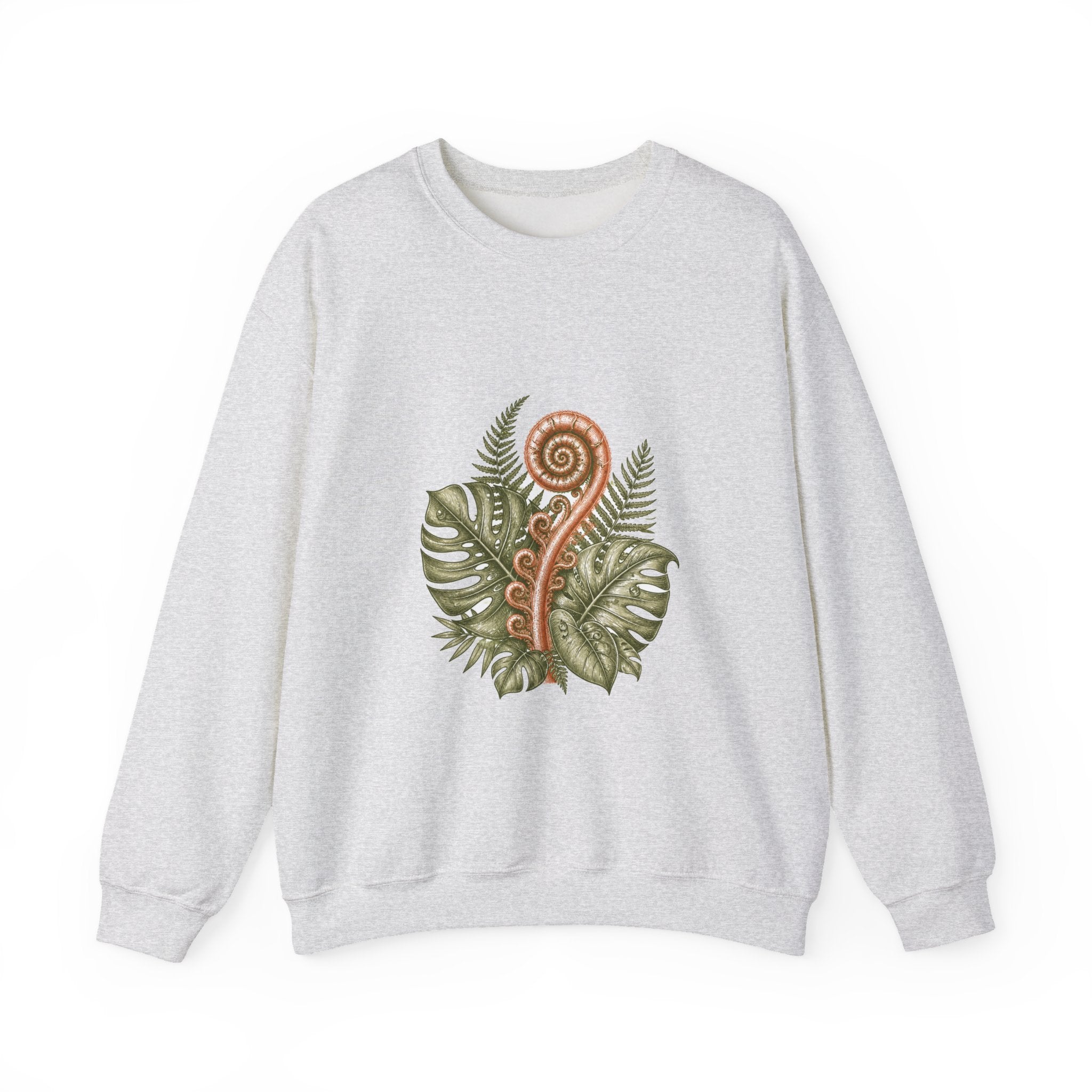 Matching Couple Sweatshirt - Desert & Rainforest Matching Couple Crewneck Sweatshirt Hand-Drawn Art His Hers Best Friend Gift - Design B