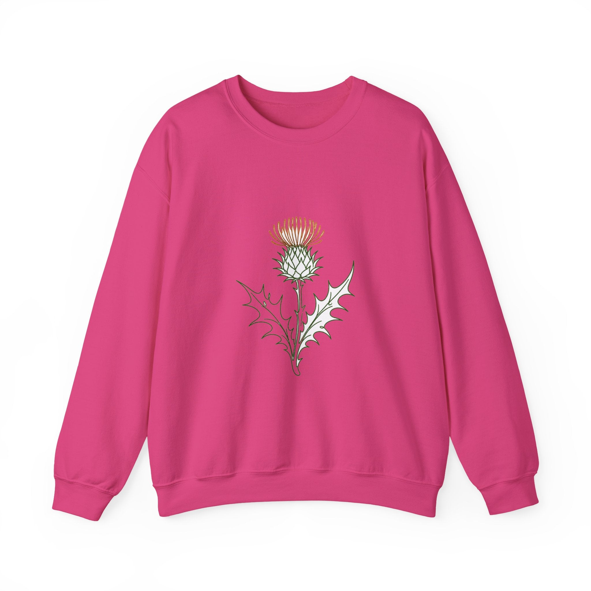 Matching Couple Sweatshirt - Lavender & Thistle Matching Couple Crewneck Sweatshirt Minimalist Art His Hers Valentine Gift - Design B