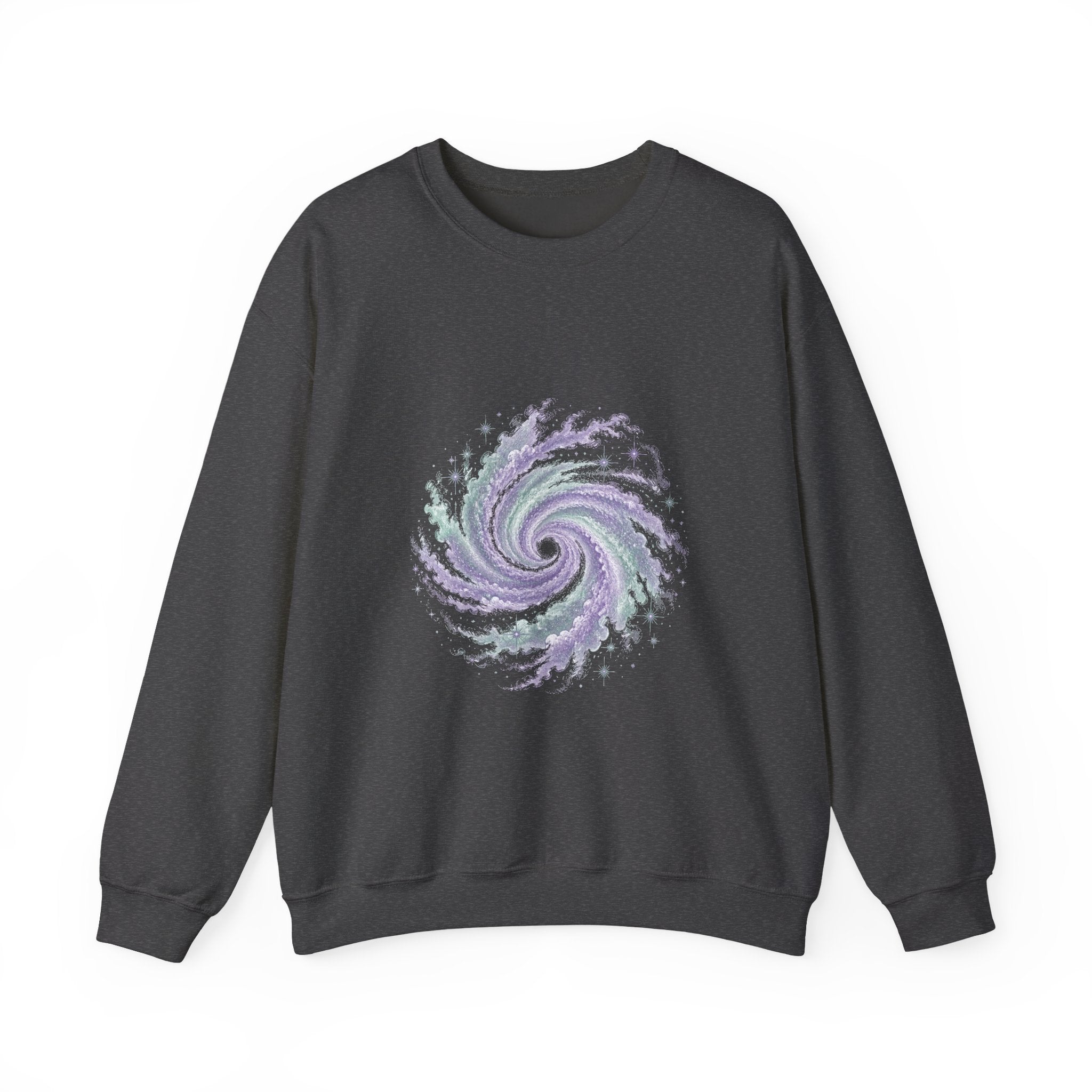 Matching Couple Sweatshirt - Galaxy & Supernova Matching Couple Premium Fleece Sweatshirt Vintage Art His Hers Honeymoon Gift - Design A