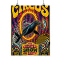 Seal Fire Hoop Wall Art Poster 18×24 Psychedelic Cafe Decor Maximalist Print