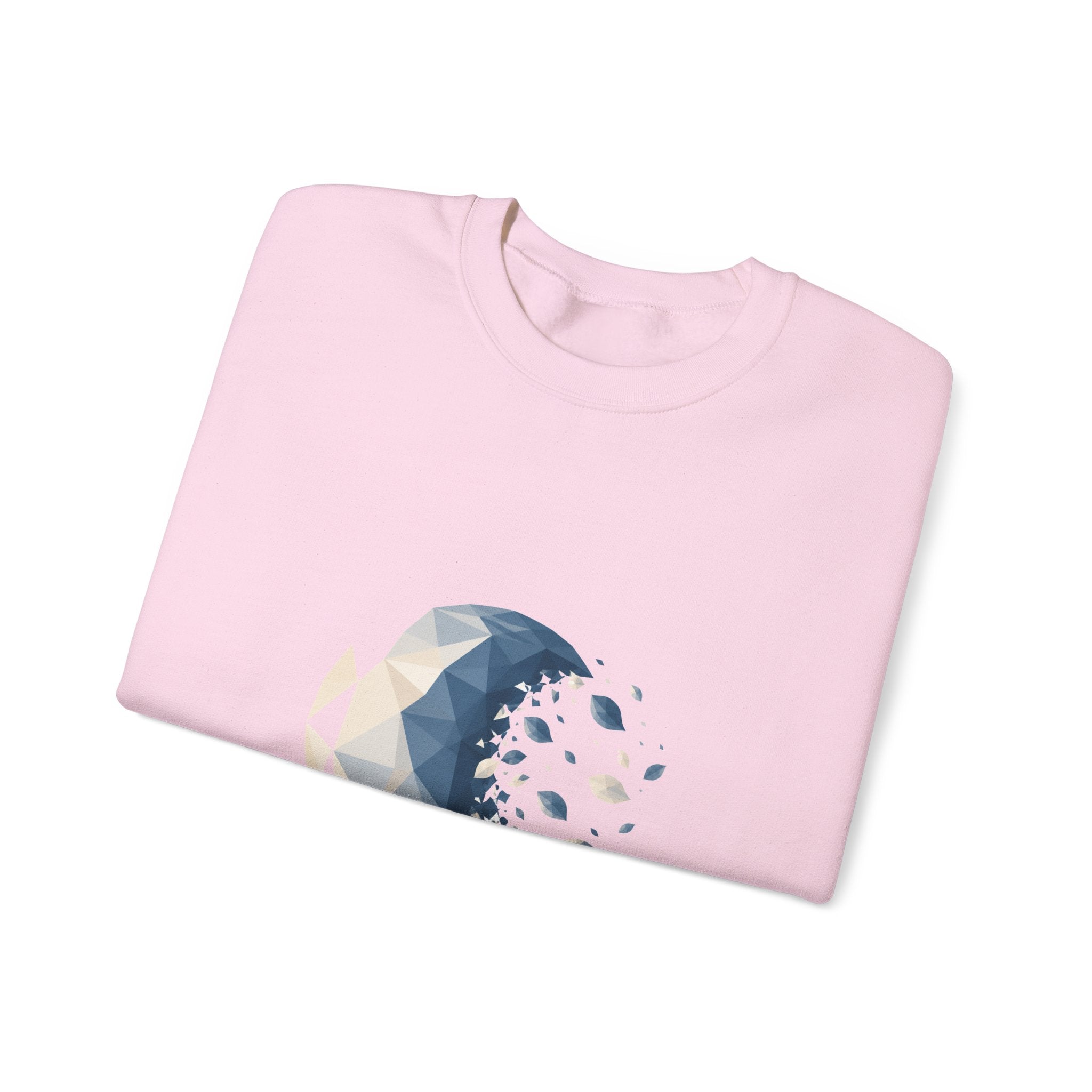 Matching Couple Sweatshirt - Waxing & Waning Moon Matching Couple Comfort Colors Crew Geometric Art His Hers Love Gift - Design B