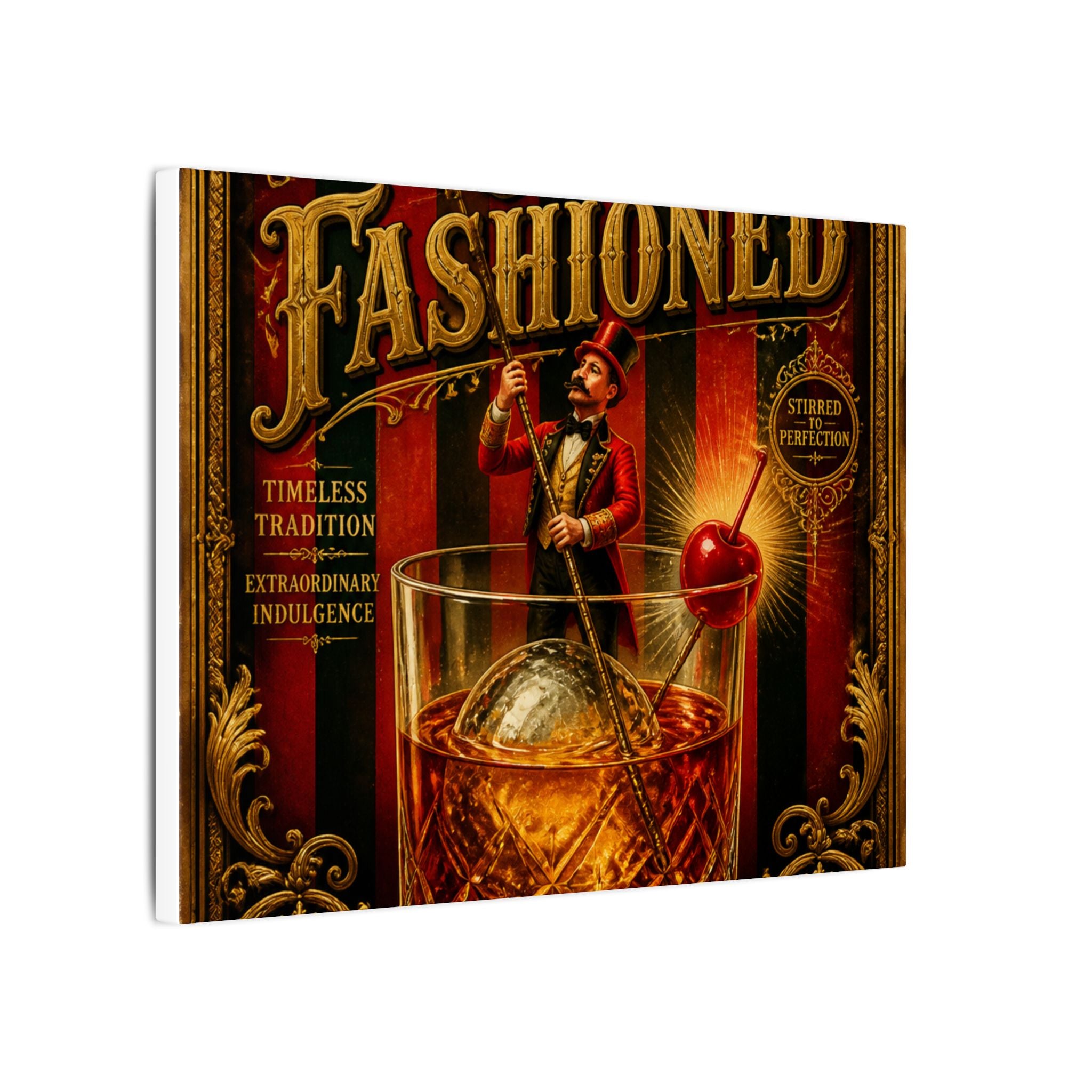 Old Fashioned Ringmaster Wall Art Canvas 16×20 Baroque Home Office Decor Maximalist Print