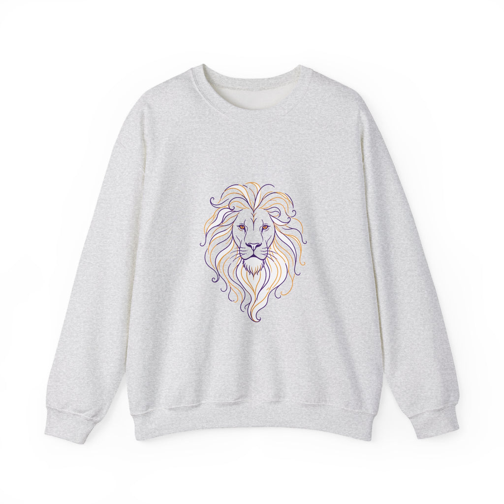 Matching Couple Sweatshirt - Lion & Lamb Matching Couple Comfort Colors Crew Minimalist Art His Hers Christmas Gift - Design A