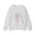Matching Couple Sweatshirt - Lion & Lamb Matching Couple Comfort Colors Crew Minimalist Art His Hers Christmas Gift - Design A