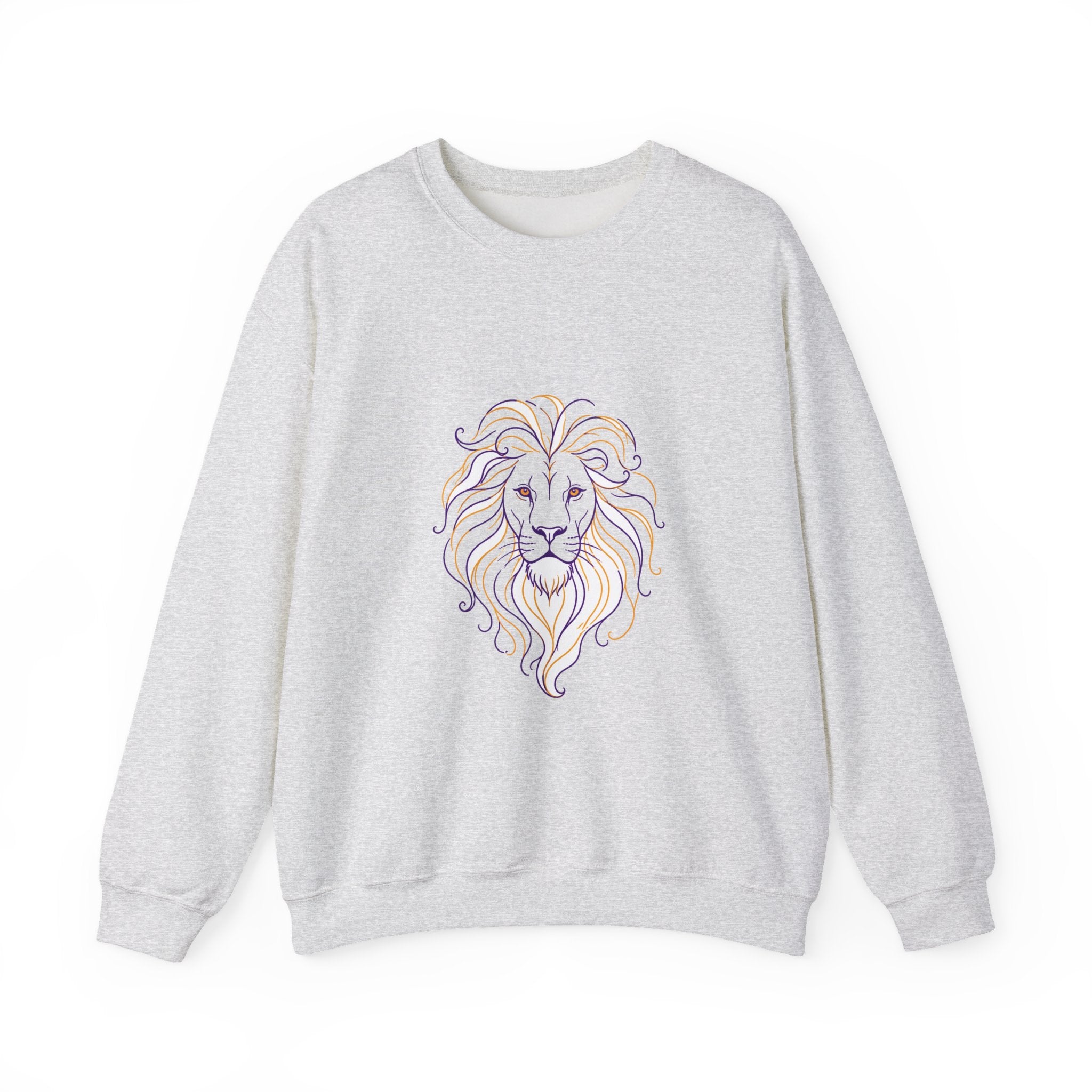 Matching Couple Sweatshirt - Lion & Lamb Matching Couple Comfort Colors Crew Minimalist Art His Hers Christmas Gift - Design A