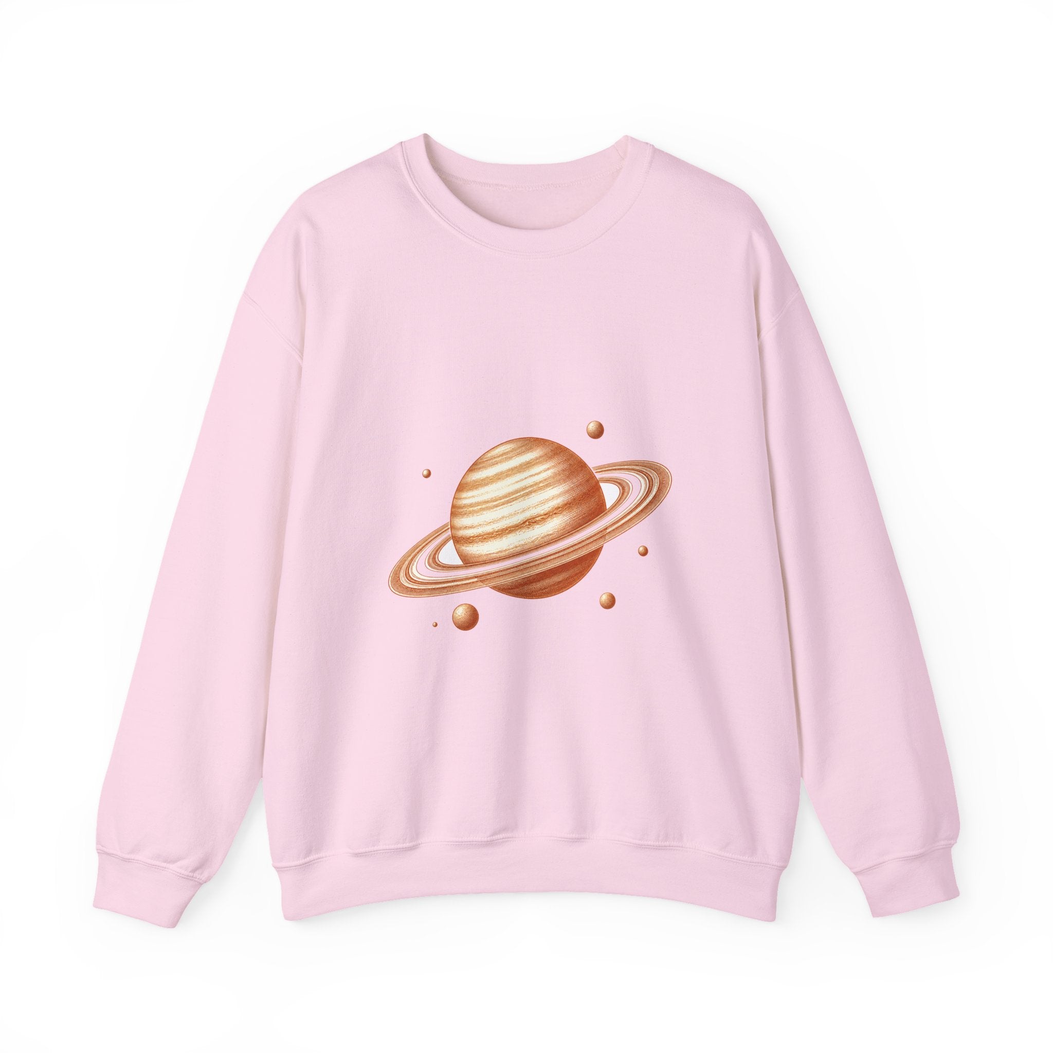 Matching Couple Sweatshirt - Saturn & Jupiter Matching Couple Comfort Colors Crew Vintage Art His Hers Honeymoon Gift - Design A
