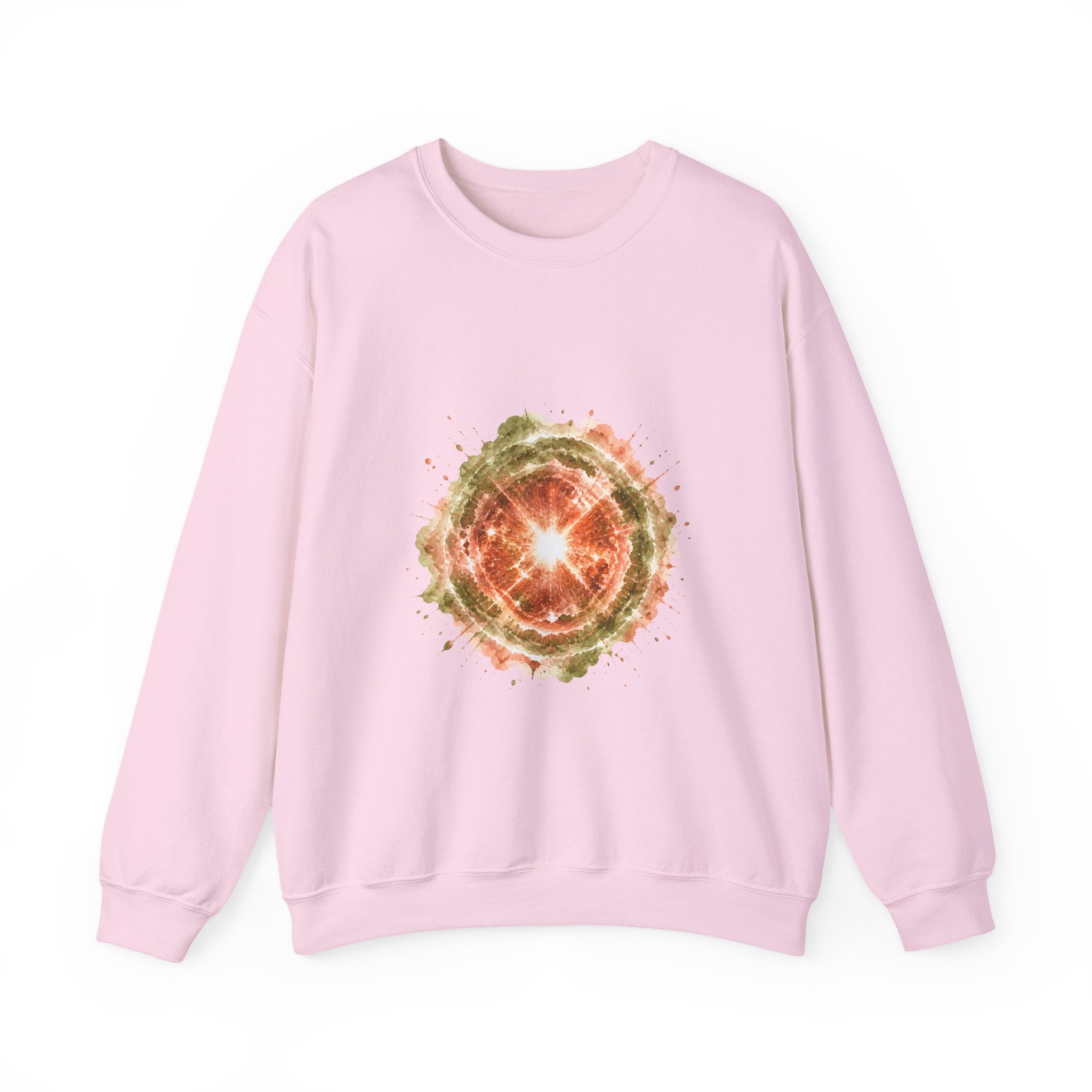 Matching Couple Sweatshirt - Galaxy & Supernova Matching Couple Crewneck Sweatshirt Watercolor Art His Hers Engagement Gift - Design B