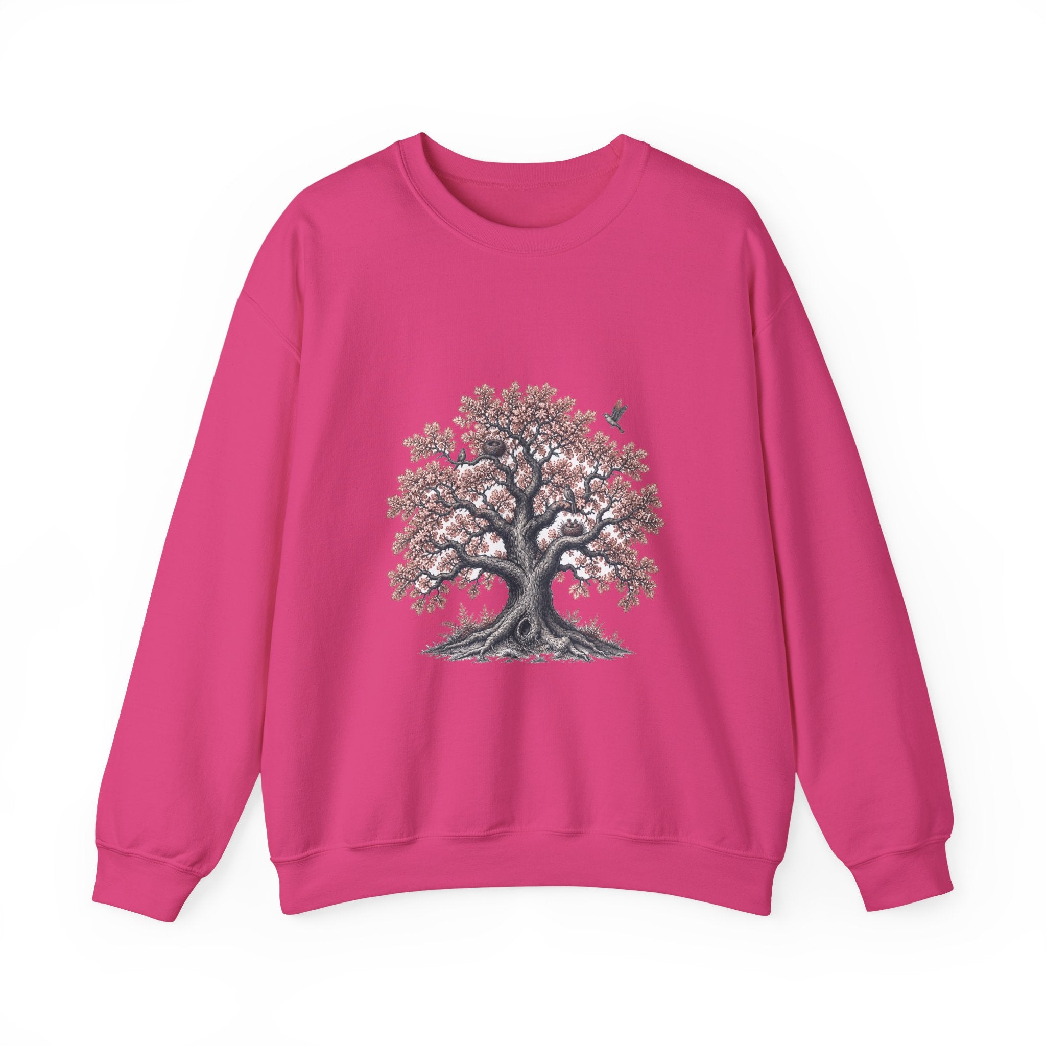 Matching Couple Sweatshirt - Ancient Oak & Deep Roots Matching Couple Comfort Colors Crew Vintage Art His Hers Honeymoon Gift - Design A
