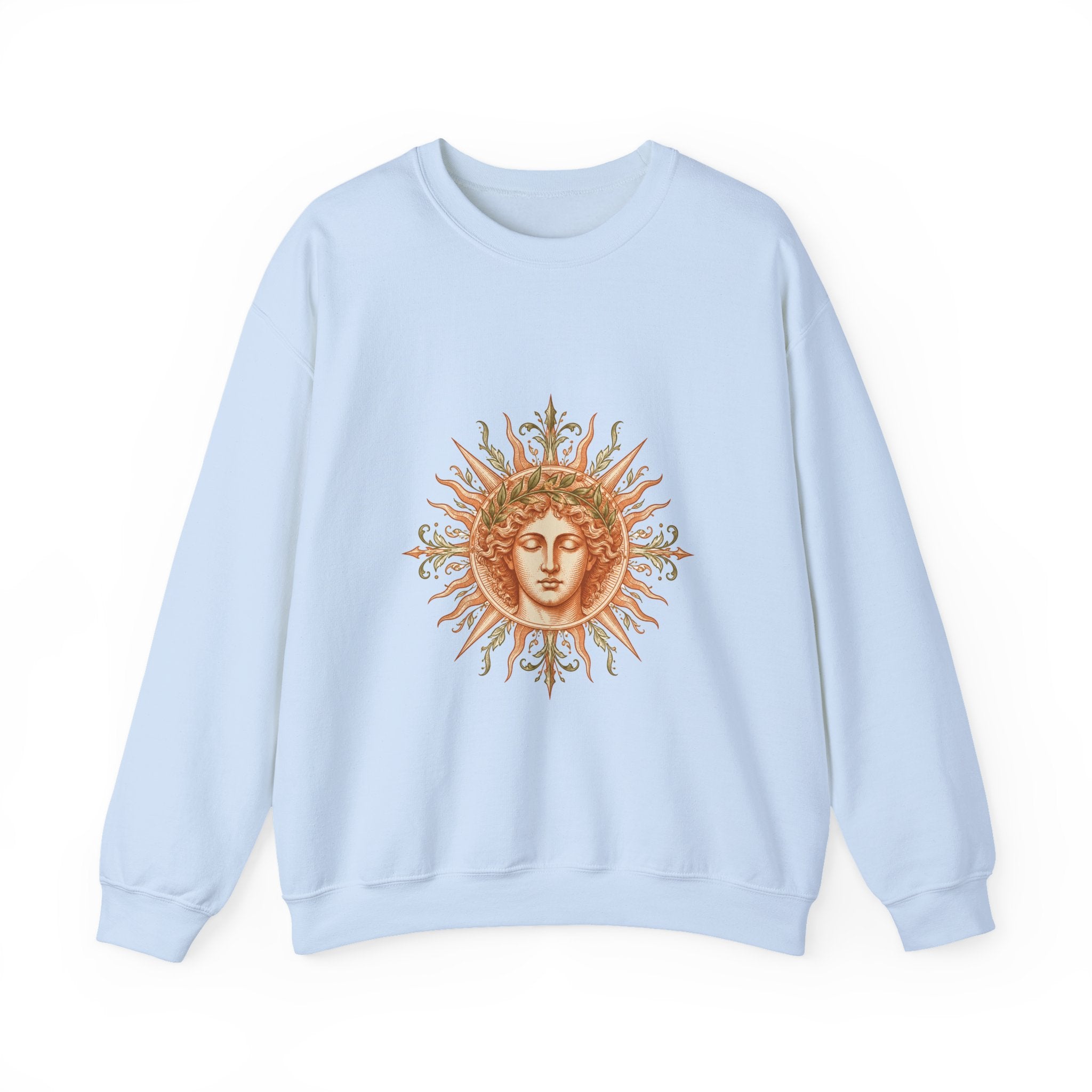 Matching Couple Sweatshirt - Helios & Selene Matching Couple Crewneck Sweatshirt Vintage Art His Hers Wedding Gift - Design A