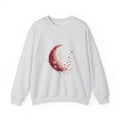 Matching Couple Sweatshirt - Waxing & Waning Moon Matching Couple Premium Fleece Sweatshirt Watercolor Art His Hers Birthday Gift - Design B