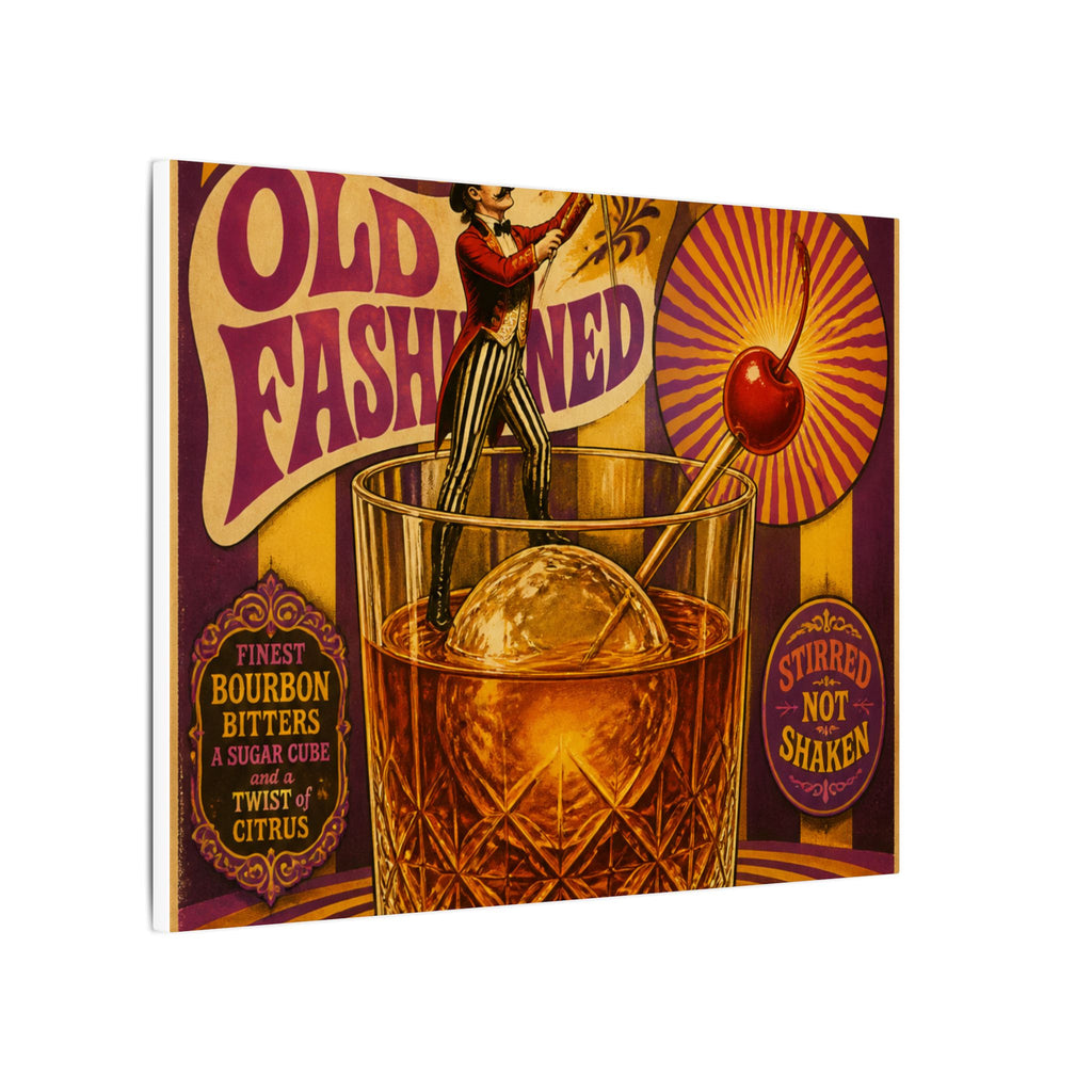 Old Fashioned Ringmaster Wall Art Canvas 16×20 Psychedelic Cafe Decor Maximalist Print