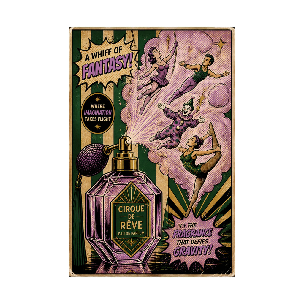Perfume Bottle Fountain Wall Art Poster 18×24 Pop Art Living Room Decor Maximalist Print