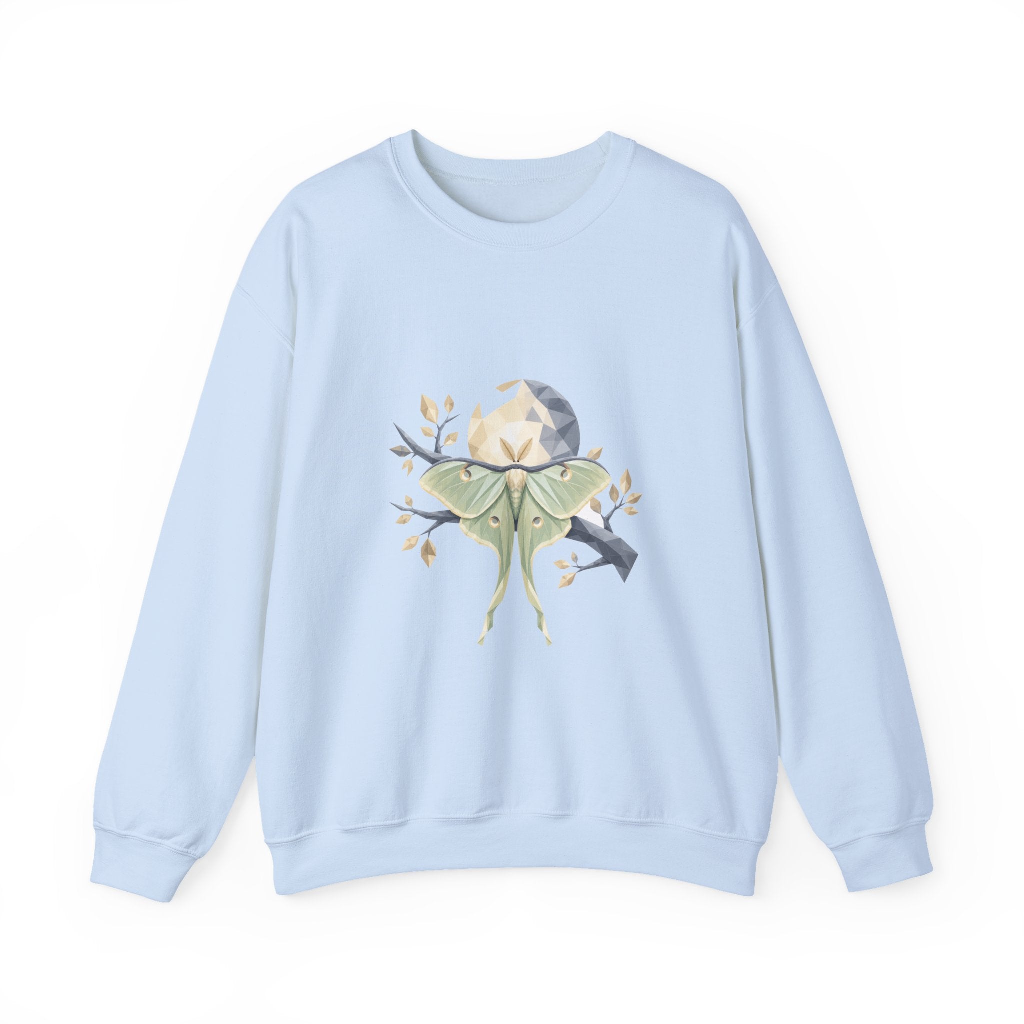 Matching Couple Sweatshirt - Butterfly & Moth Matching Couple Premium Fleece Sweatshirt Geometric Art His Hers Love Gift - Design B
