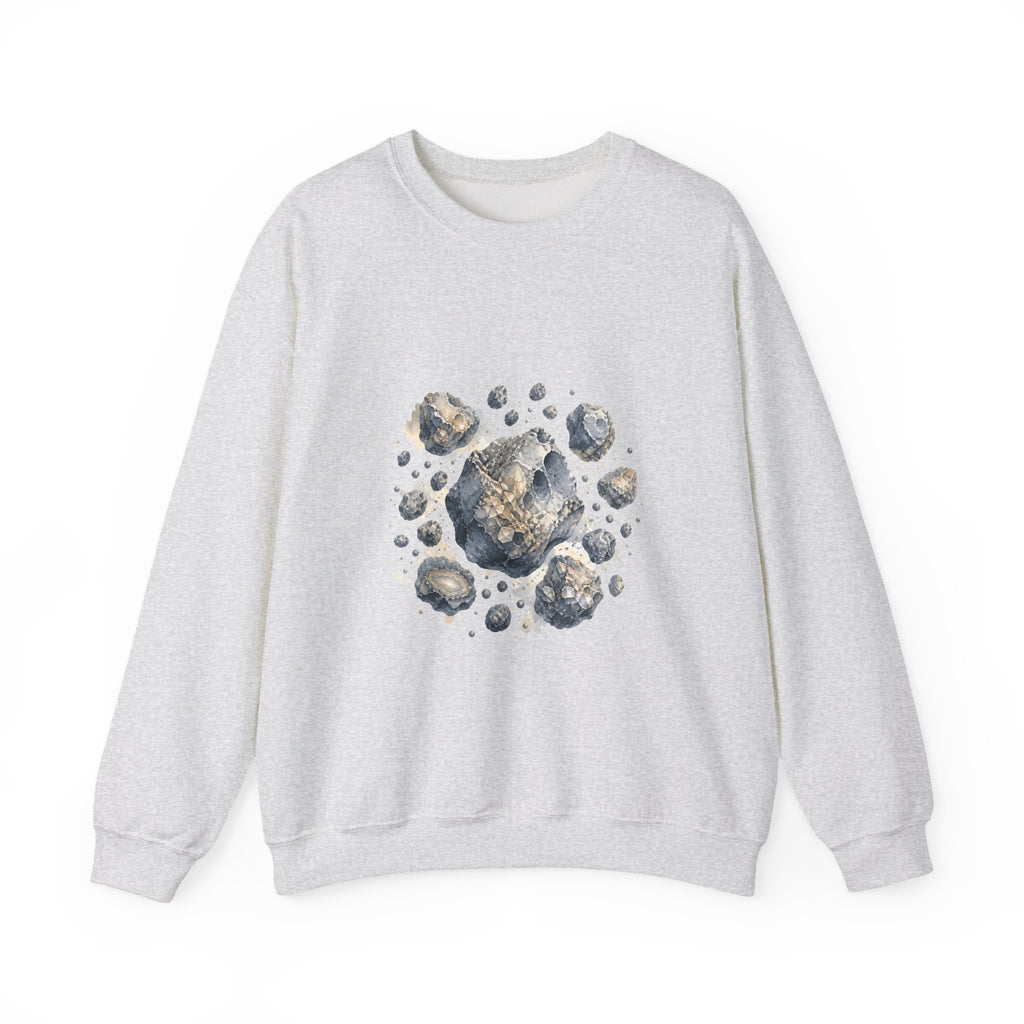 Matching Couple Sweatshirt - Comet & Asteroid Matching Couple Comfort Colors Crew Watercolor Art His Hers Birthday Gift - Design B