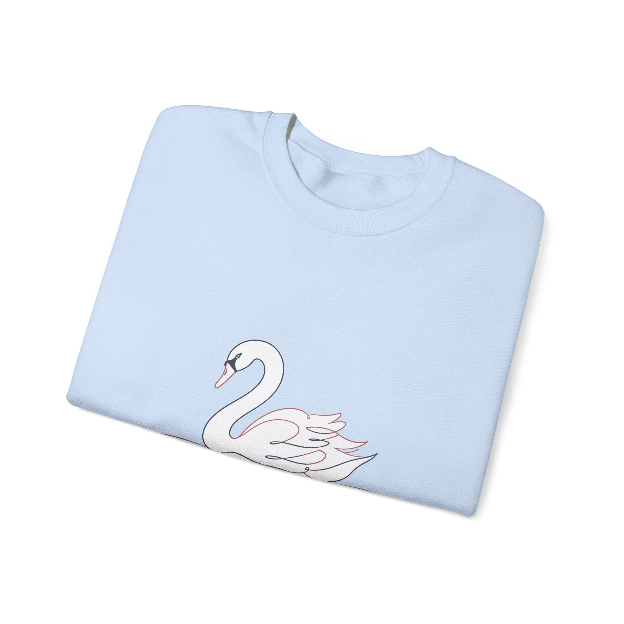 Matching Couple Sweatshirt - Raven & Swan Matching Couple Comfort Colors Crew Minimalist Art His Hers Christmas Gift - Design B