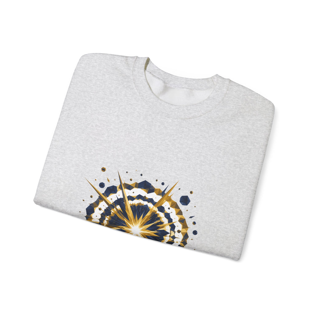 Matching Couple Sweatshirt - Galaxy & Supernova Matching Couple Comfort Colors Crew Geometric Art His Hers Love Gift - Design B