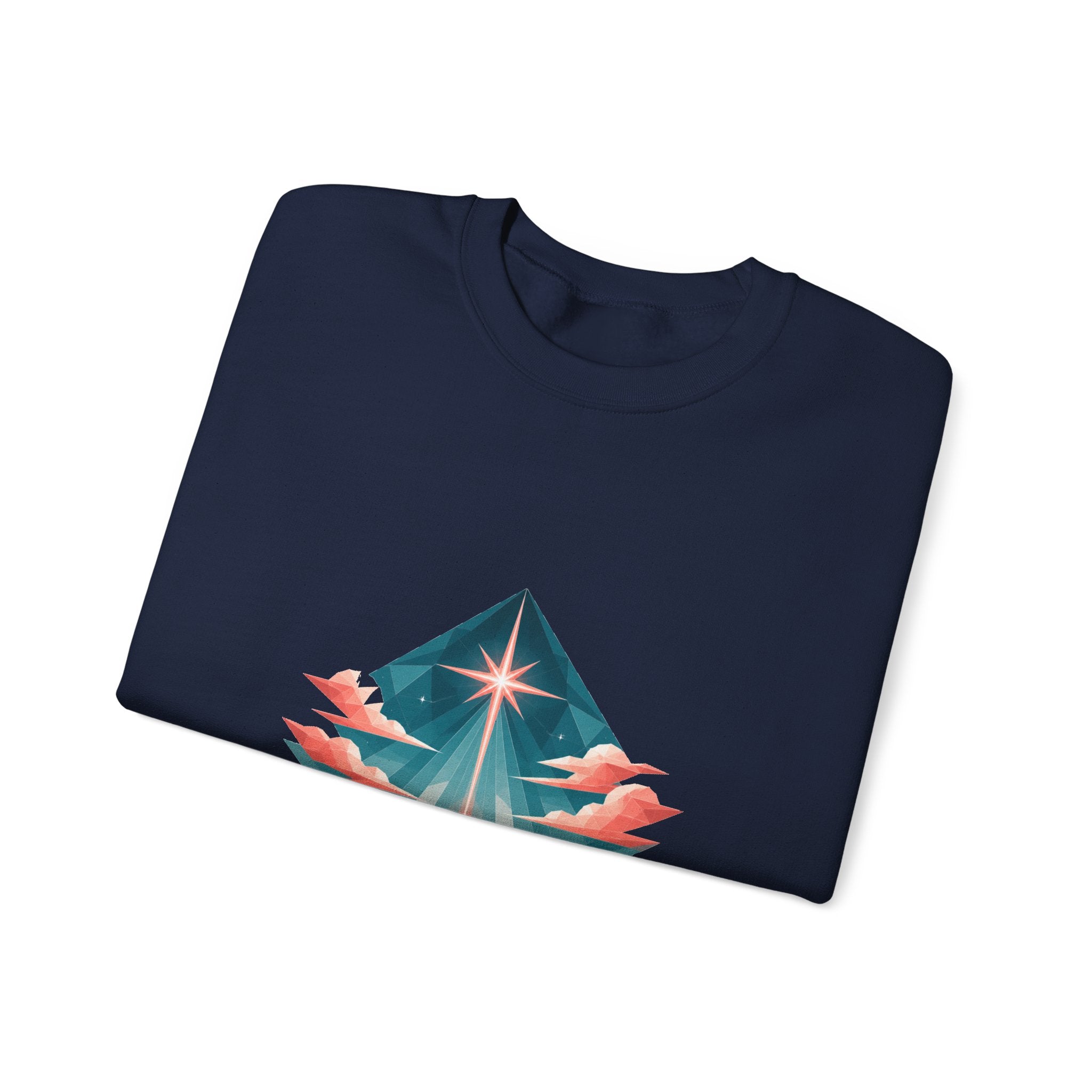 Matching Couple Sweatshirt - Evening & Morning Star Matching Couple Comfort Colors Crew Geometric Art His Hers Love Gift - Design A