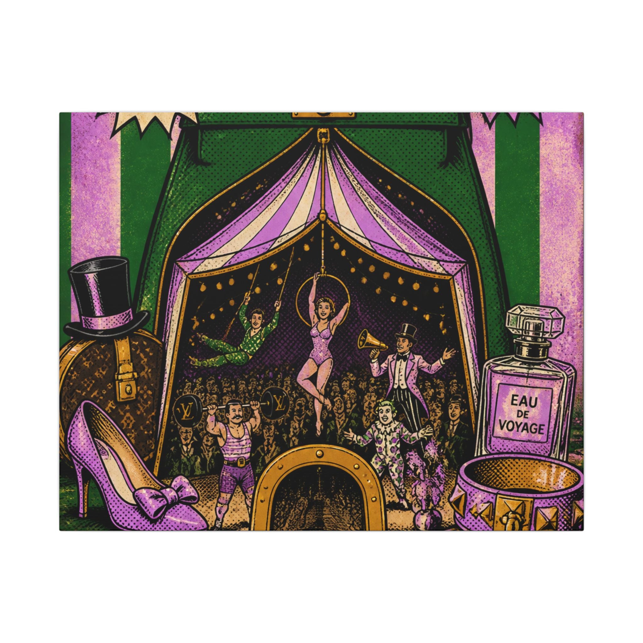 Handbag Big Top Wall Art Canvas 16×20 Pop Art Living Room Decor Maximalist Print