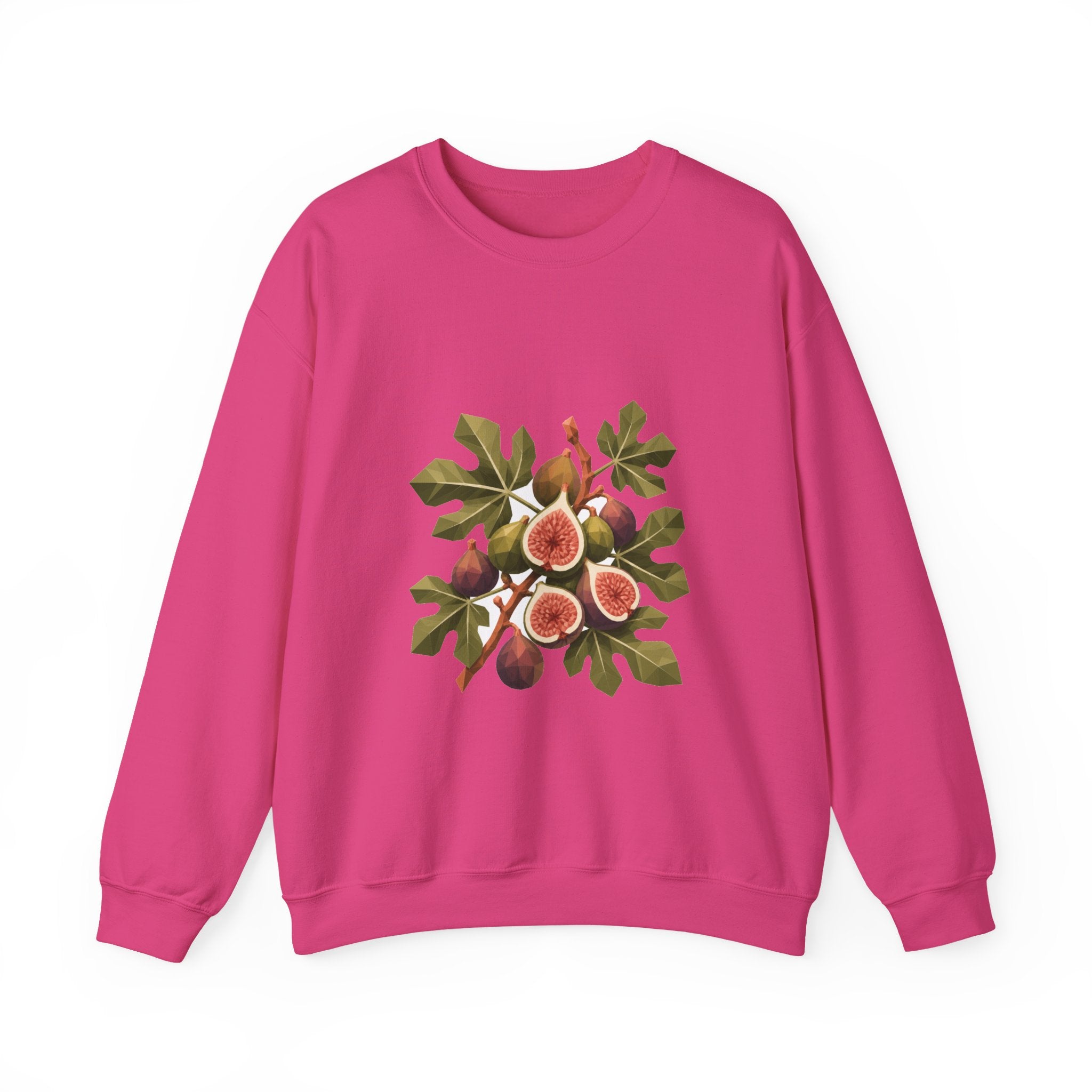Matching Couple Sweatshirt - Olive Branch & Fig Matching Couple Premium Fleece Sweatshirt Geometric Art His Hers Love Gift - Design B