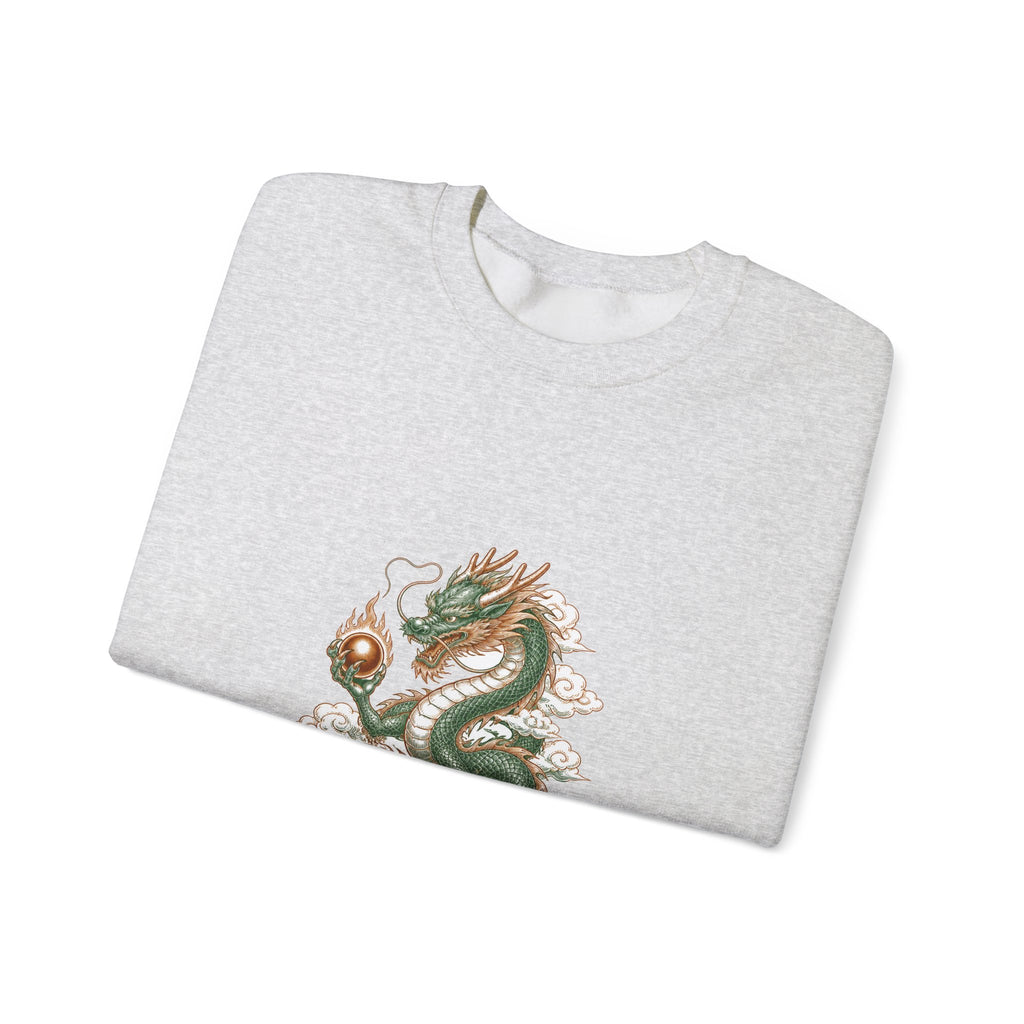 Matching Couple Sweatshirt - Dragon & Phoenix Matching Couple Comfort Colors Crew Hand-Drawn Art His Hers Anniversary Gift - Design A
