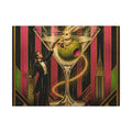 Martini Magician Wall Art Canvas 24×36 Art Deco Bar Area Decor Maximalist Print