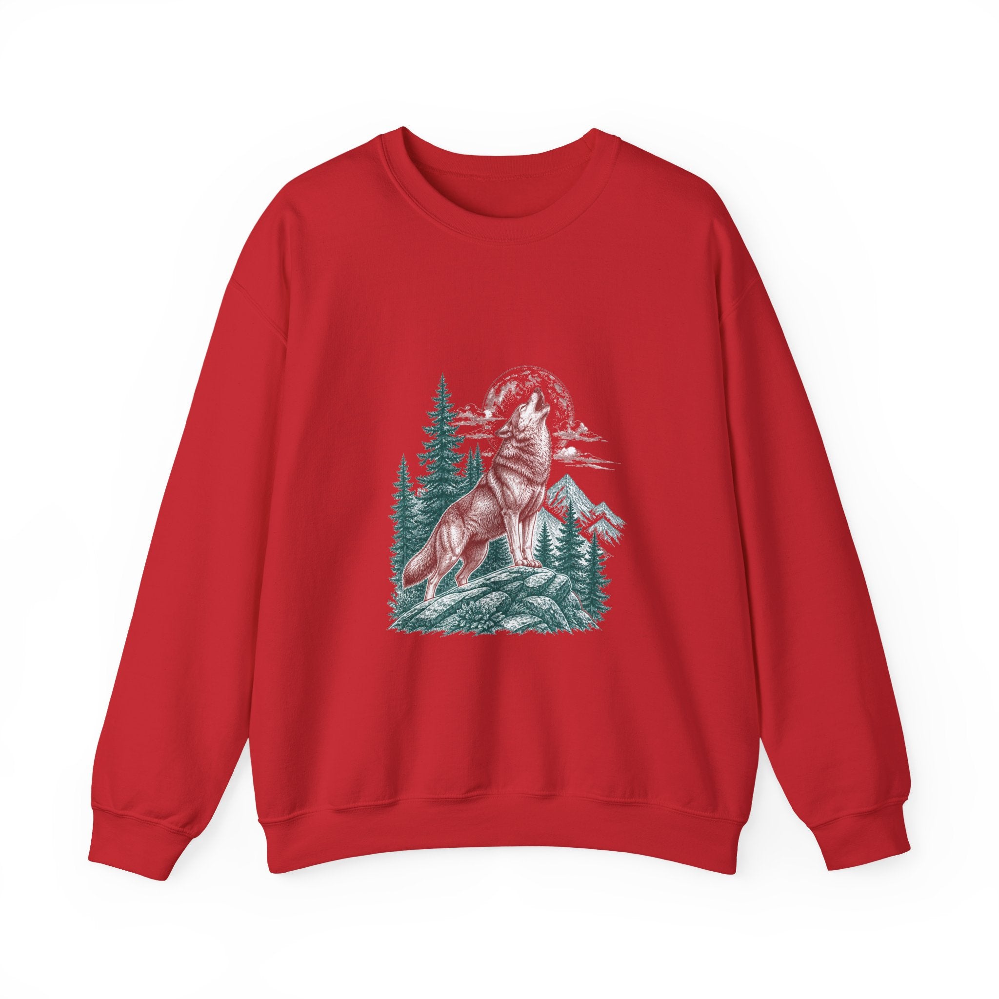 Matching Couple Sweatshirt - Wolf & Dove Matching Couple Comfort Colors Crew Vintage Art His Hers Honeymoon Gift - Design A