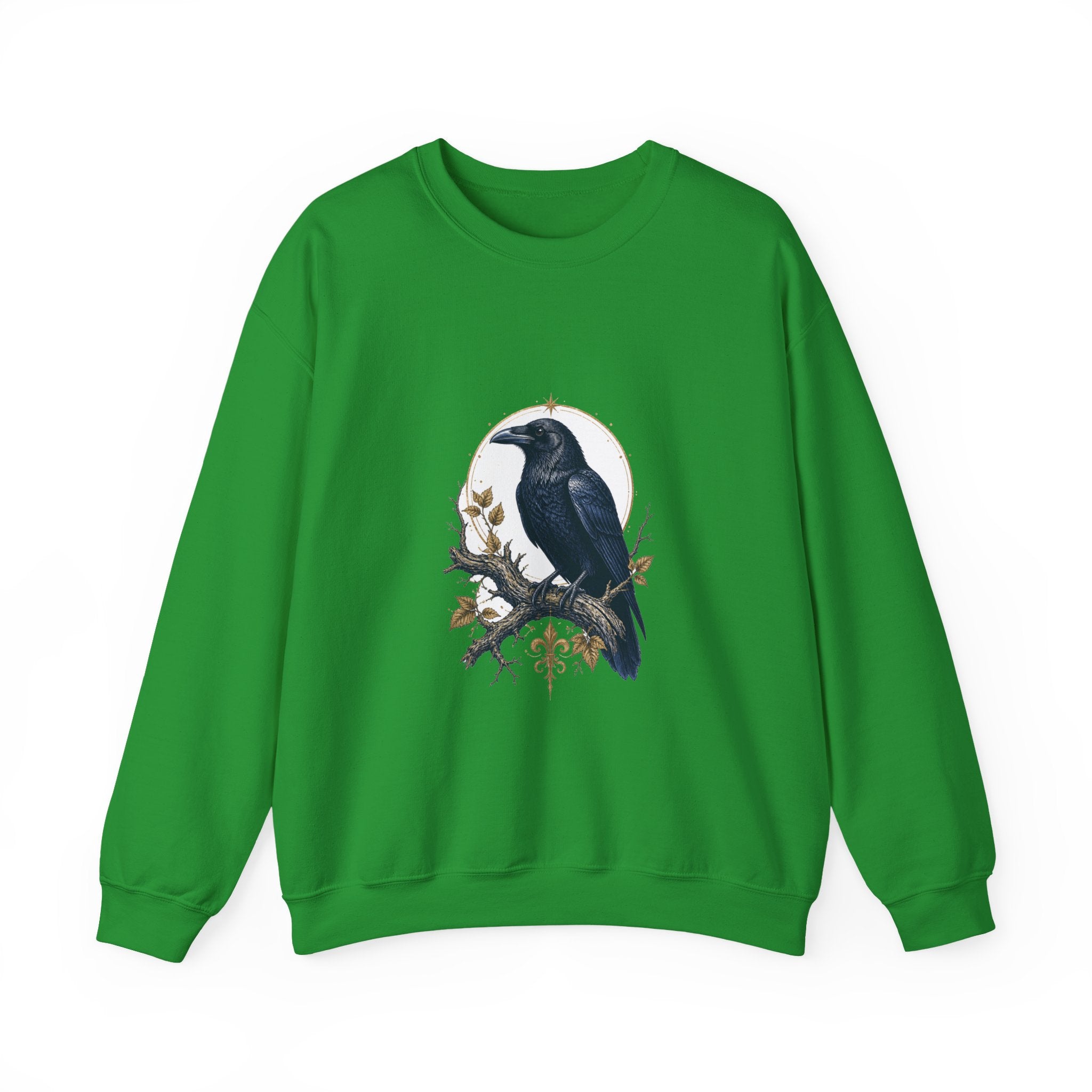 Matching Couple Sweatshirt - Raven & Swan Matching Couple Premium Fleece Sweatshirt Vintage Art His Hers Honeymoon Gift - Design A