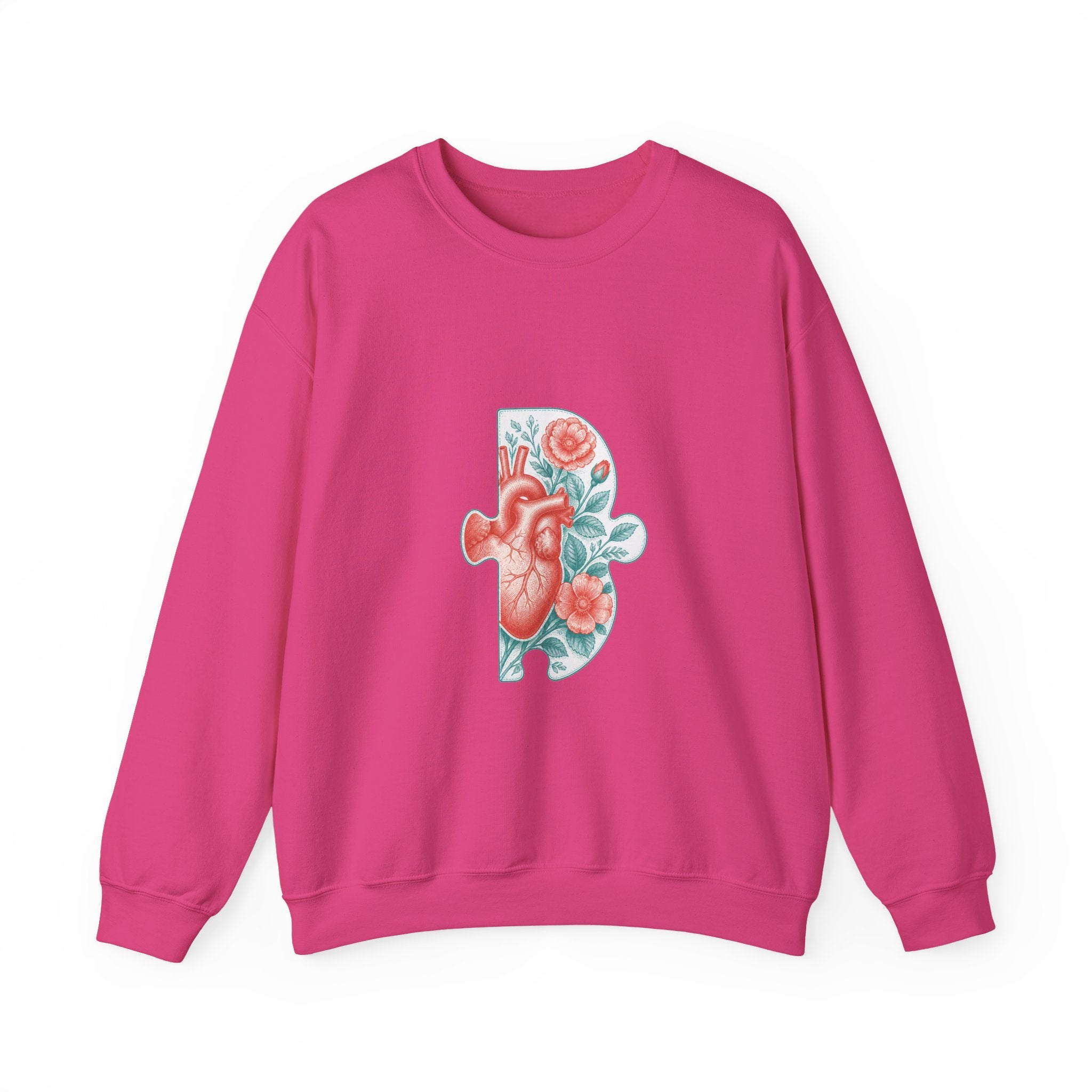 Matching Couple Sweatshirt - Puzzle Pieces Matching Couple Crewneck Sweatshirt Vintage Art His Hers Wedding Gift - Design B