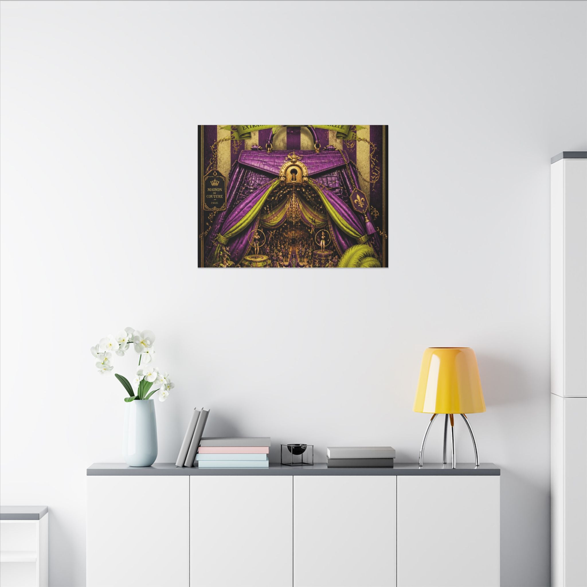 Handbag Big Top Wall Art Canvas 16×20 Baroque Home Office Decor Maximalist Print