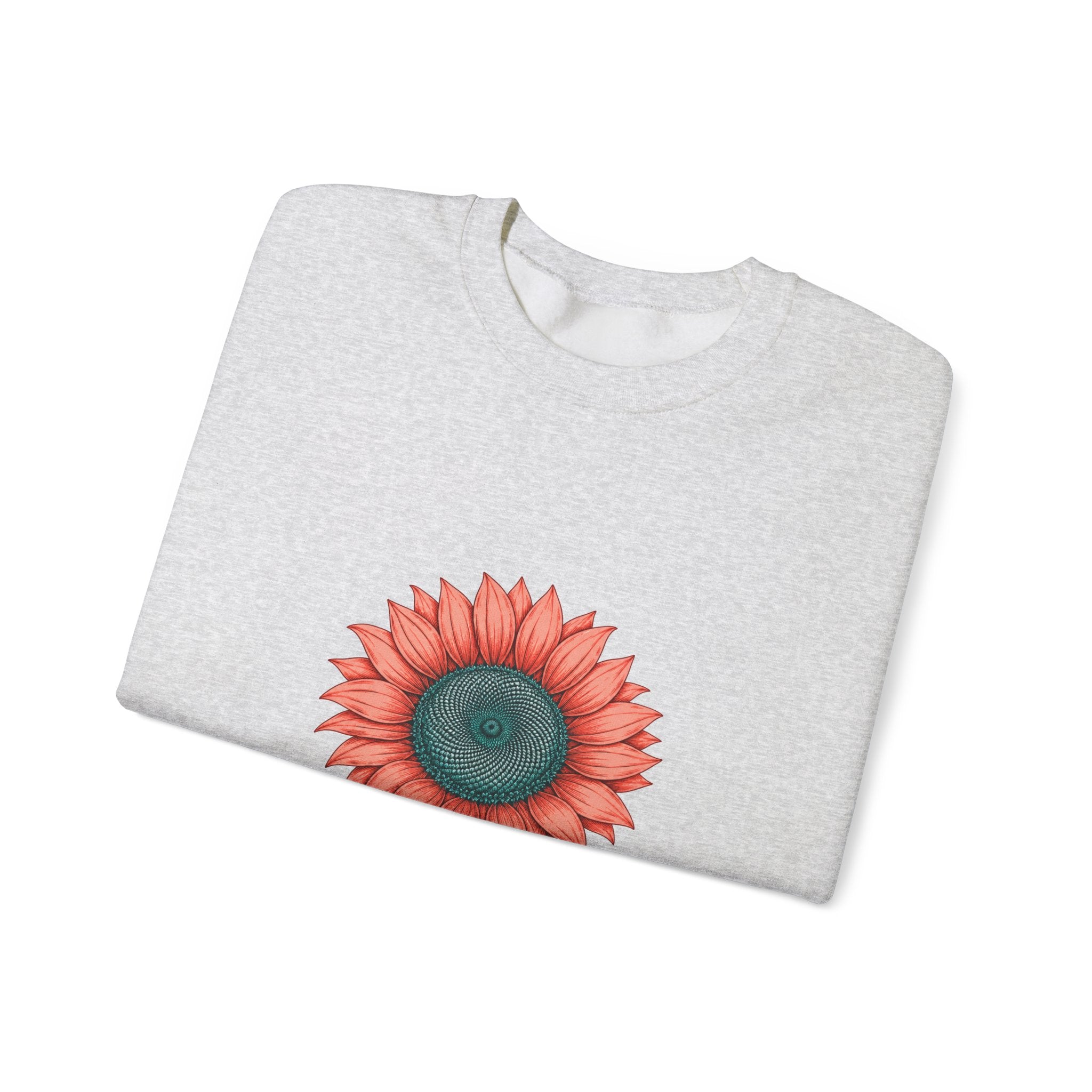 Matching Couple Sweatshirt - Sunflower & Moonflower Matching Couple Crewneck Sweatshirt Hand-Drawn Art His Hers Best Friend Gift - Design A