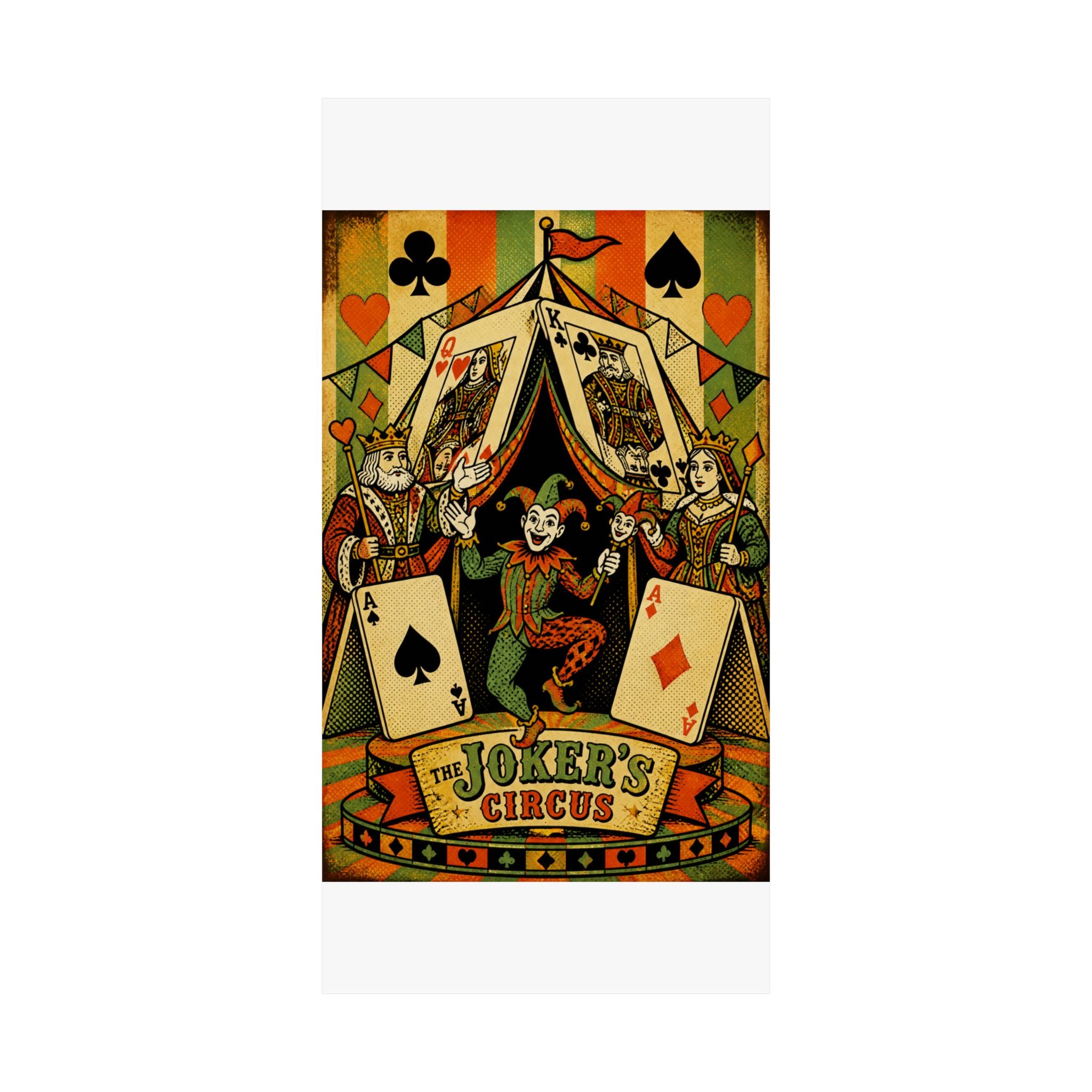 Playing Cards Tent Wall Art Poster 18×24 Pop Art Living Room Decor Maximalist Print