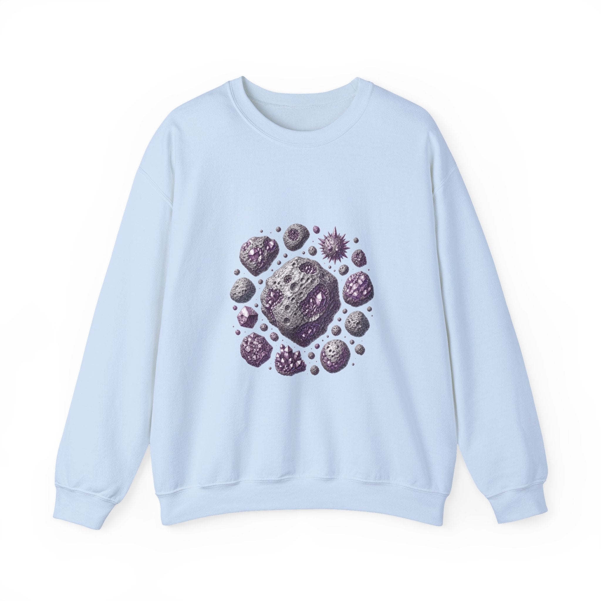 Matching Couple Sweatshirt - Comet & Asteroid Matching Couple Comfort Colors Crew Vintage Art His Hers Honeymoon Gift - Design B