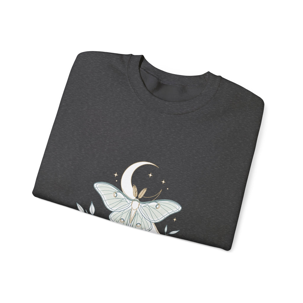 Matching Couple Sweatshirt - Butterfly & Moth Matching Couple Comfort Colors Crew Minimalist Art His Hers Christmas Gift - Design B