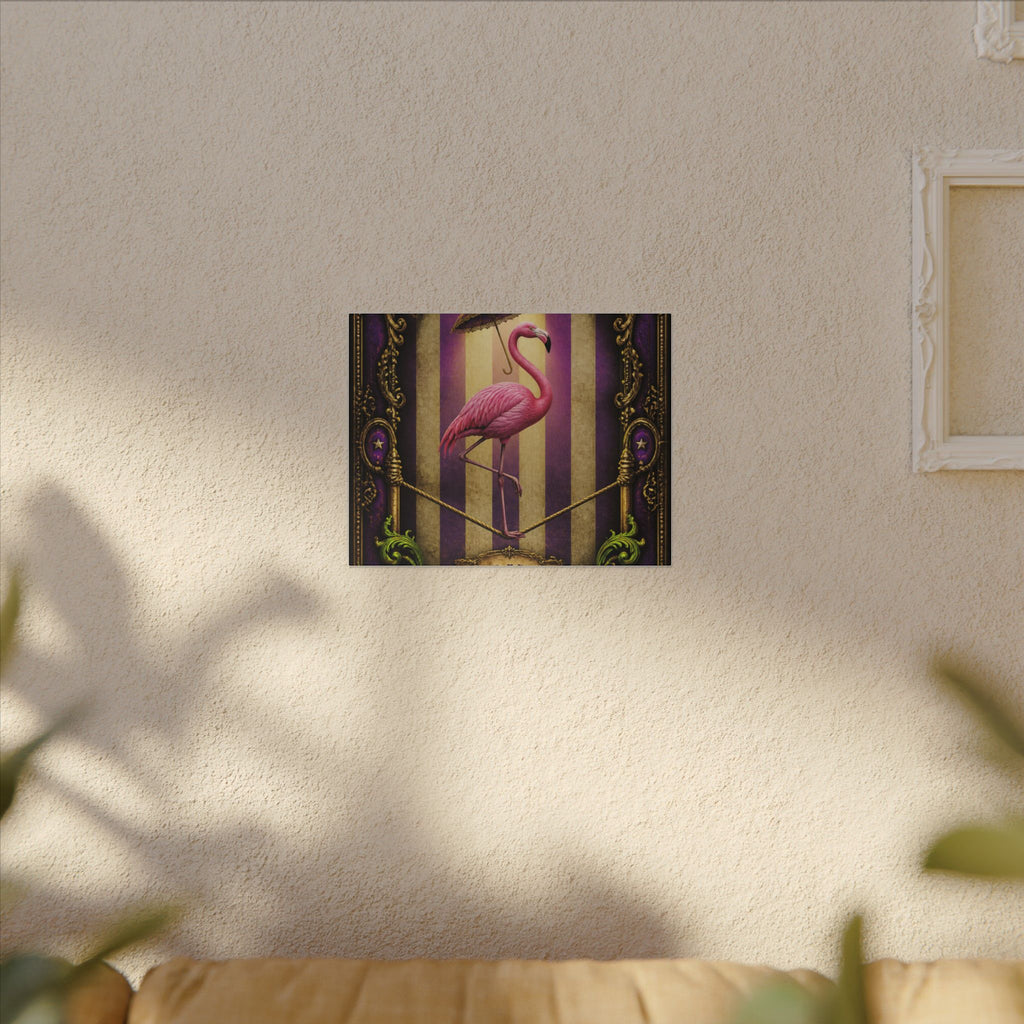 Flamingo Tightrope Wall Art Canvas 16×20 Baroque Home Office Decor Maximalist Print