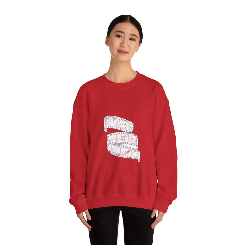 Matching Couple Sweatshirt - Camera & Film Matching Couple Comfort Colors Crew Minimalist Art His Hers Christmas Gift - Design B