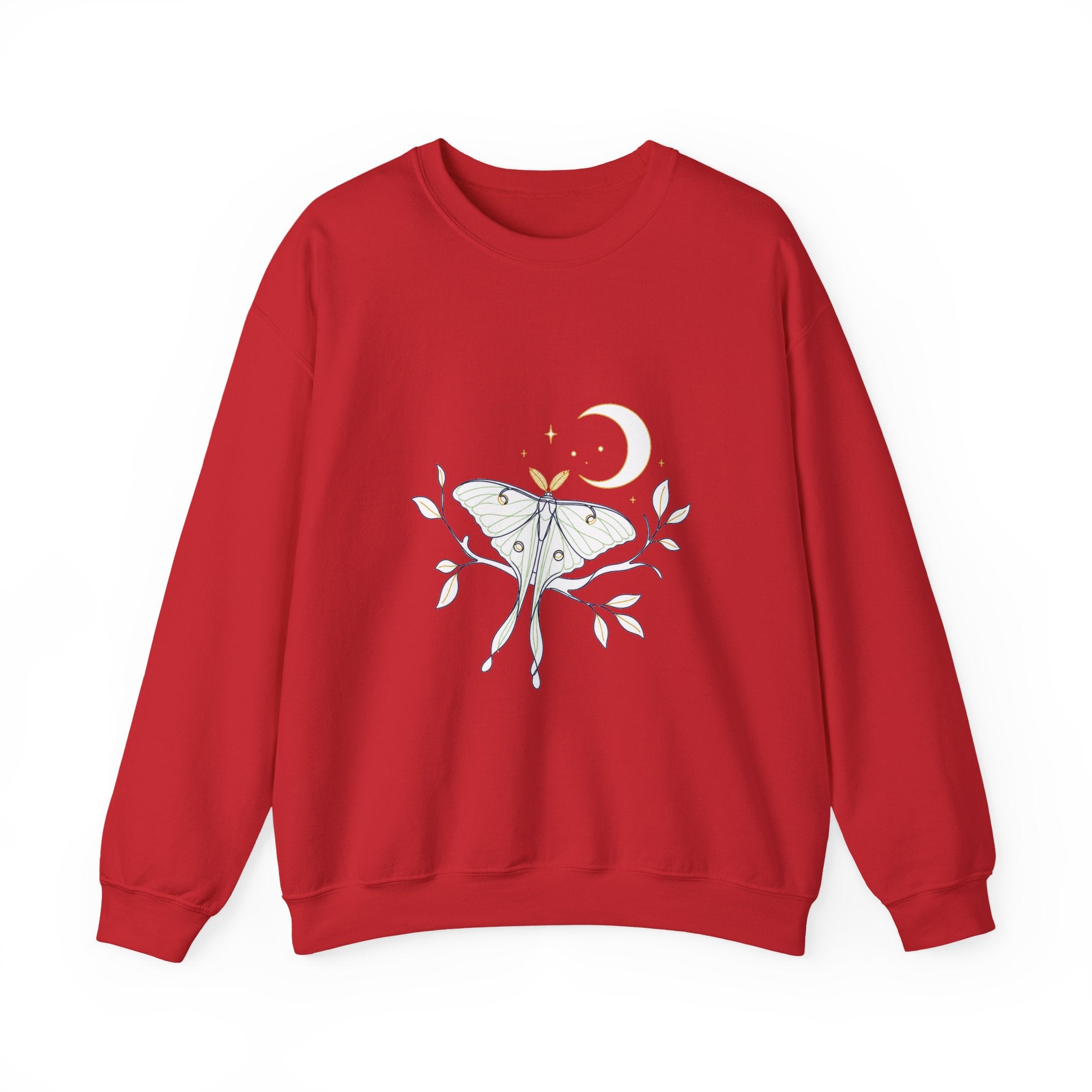 Matching Couple Sweatshirt - Butterfly & Moth Matching Couple Premium Fleece Sweatshirt Minimalist Art His Hers Christmas Gift - Design B