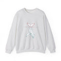 Matching Couple Sweatshirt - Eagle & Whale Matching Couple Crewneck Sweatshirt Minimalist Art His Hers Valentine Gift - Design B