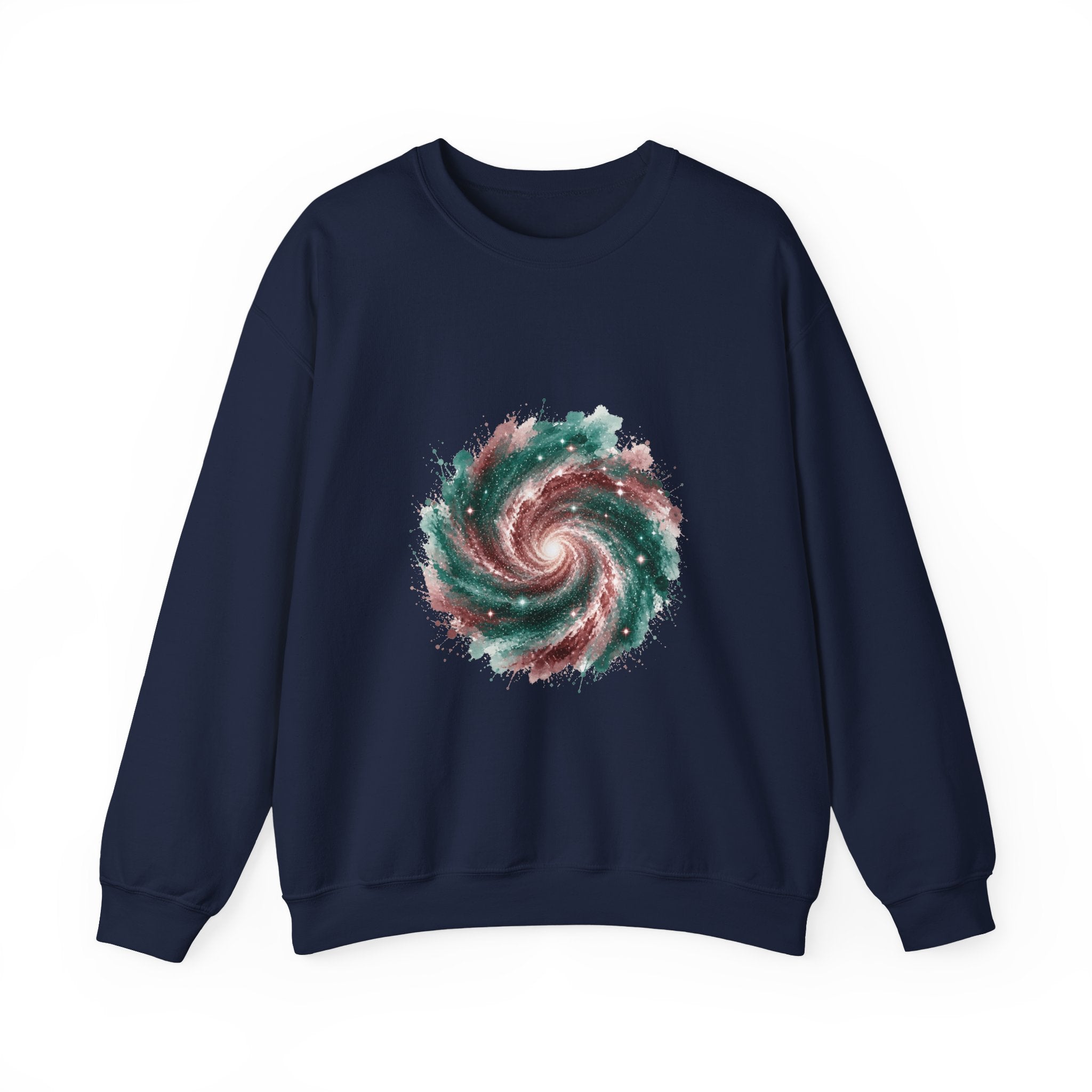 Matching Couple Sweatshirt - Galaxy & Supernova Matching Couple Comfort Colors Crew Watercolor Art His Hers Birthday Gift - Design A