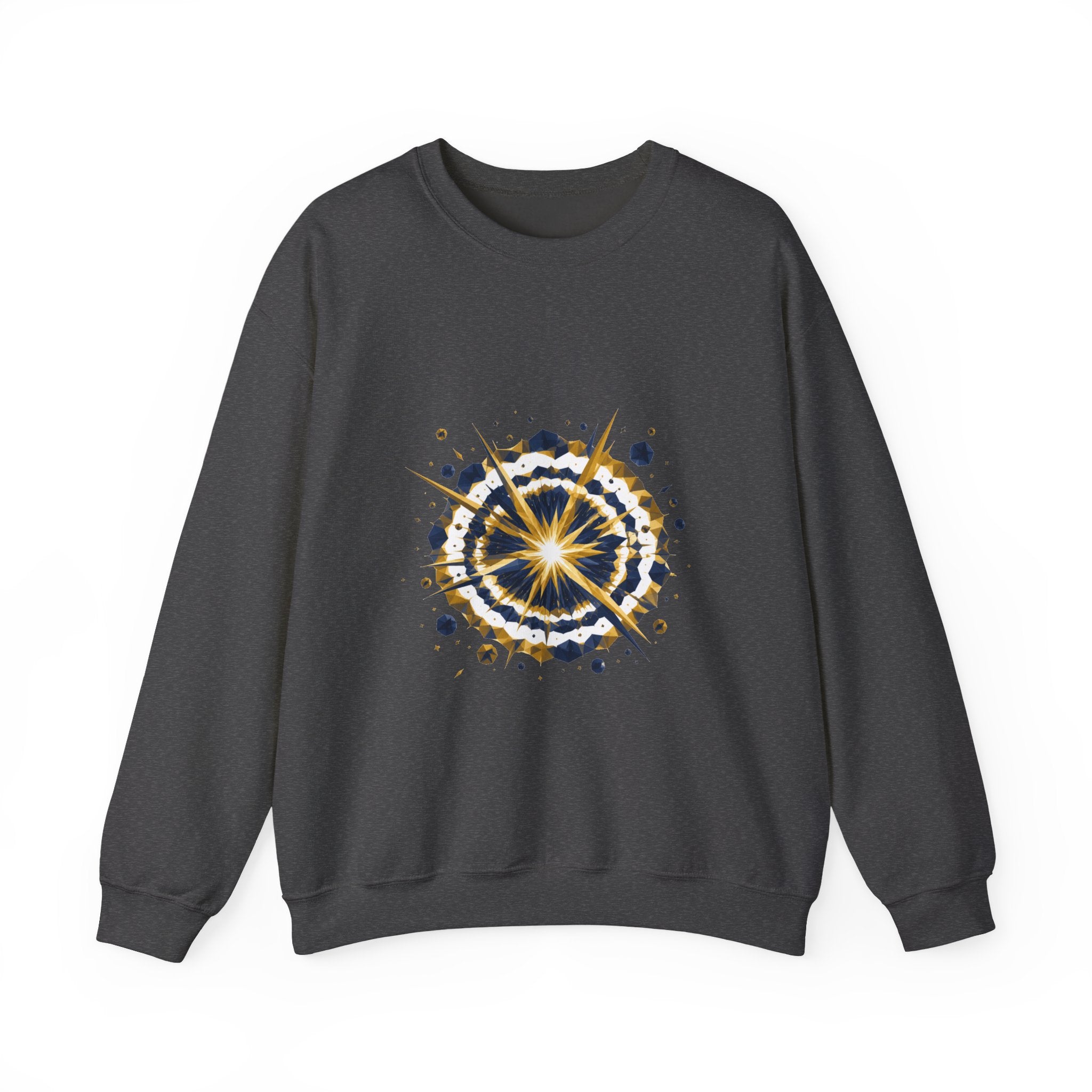 Matching Couple Sweatshirt - Galaxy & Supernova Matching Couple Comfort Colors Crew Geometric Art His Hers Love Gift - Design B