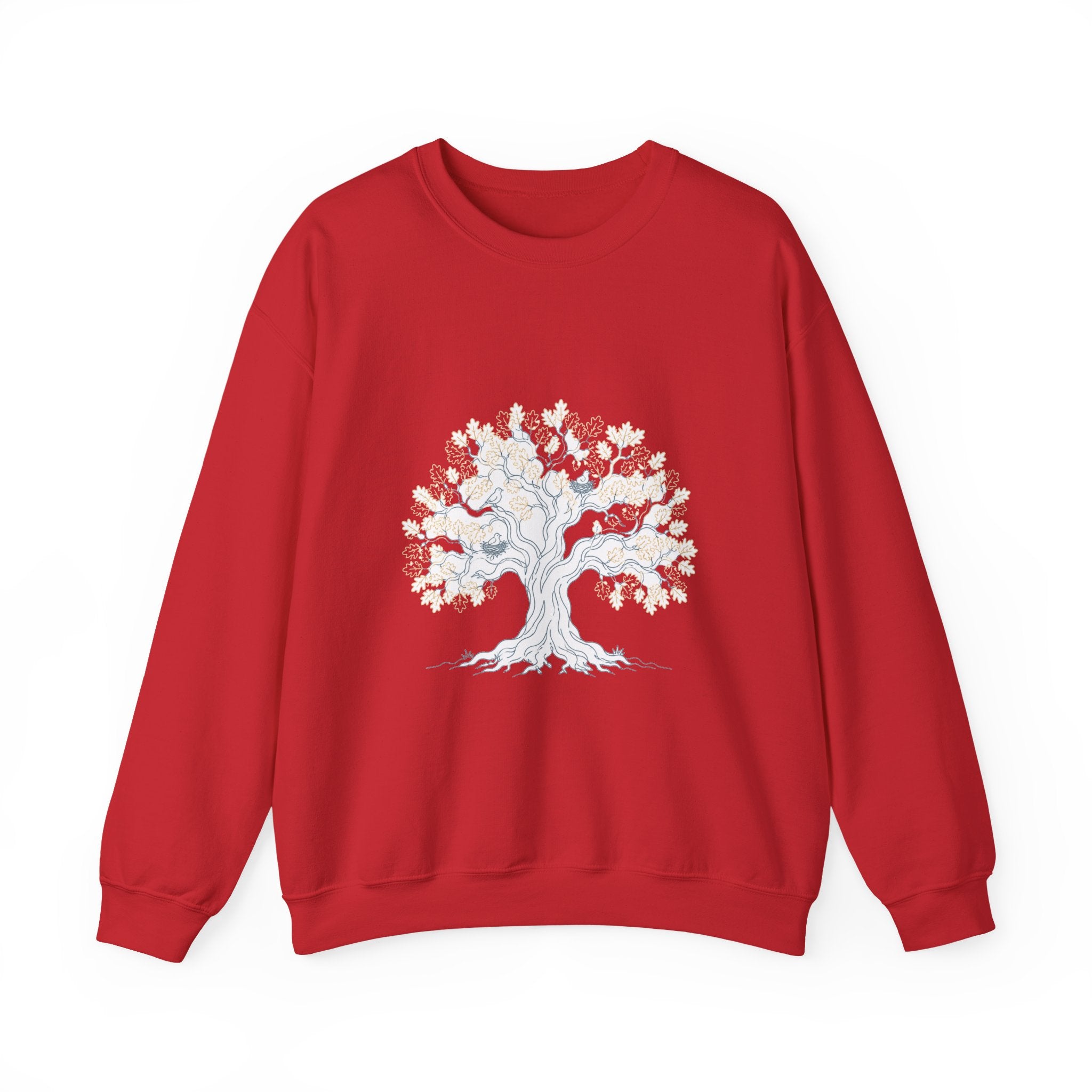 Matching Couple Sweatshirt - Ancient Oak & Deep Roots Matching Couple Premium Fleece Sweatshirt Minimalist Art His Hers Christmas Gift - Design A