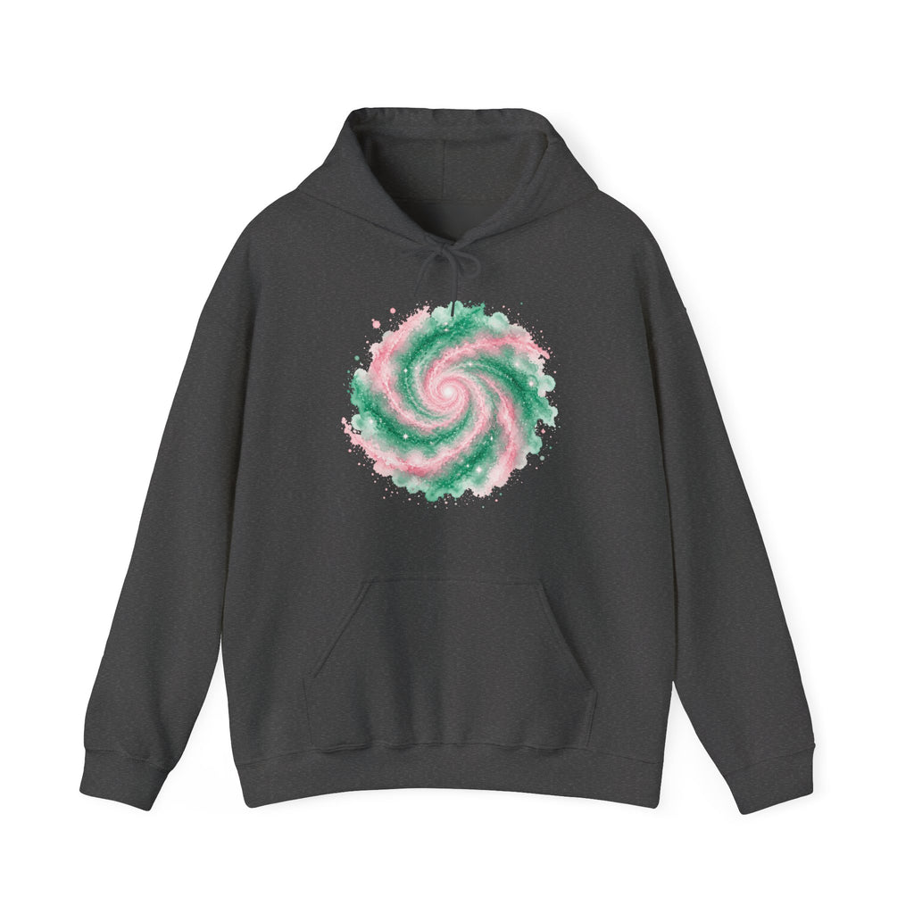 Matching Couple Sweatshirt - Galaxy & Supernova Matching Couple Hooded Sweatshirt Watercolor Art His Hers Engagement Gift - Design A