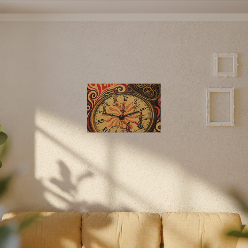 Pocket Watch Performers Wall Art Canvas 16×20 Psychedelic Cafe Decor Maximalist Print