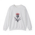 Matching Couple Sweatshirt - Lavender & Thistle Matching Couple Premium Fleece Sweatshirt Hand-Drawn Art His Hers Anniversary Gift - Design B