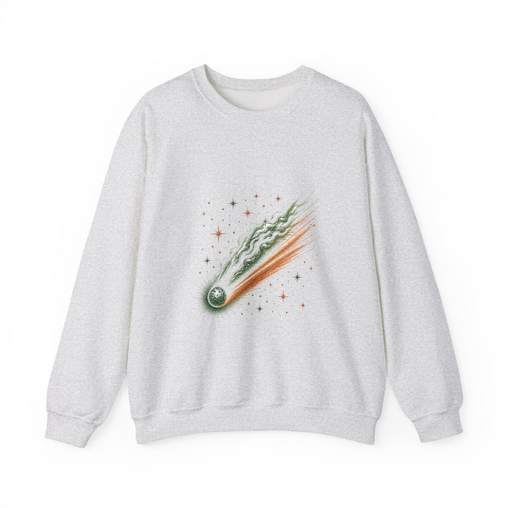 Matching Couple Sweatshirt - Comet & Asteroid Matching Couple Crewneck Sweatshirt Hand-Drawn Art His Hers Best Friend Gift - Design A