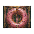 Donut Circus Ring Wall Art Canvas 16×20 Baroque Home Office Decor Maximalist Print